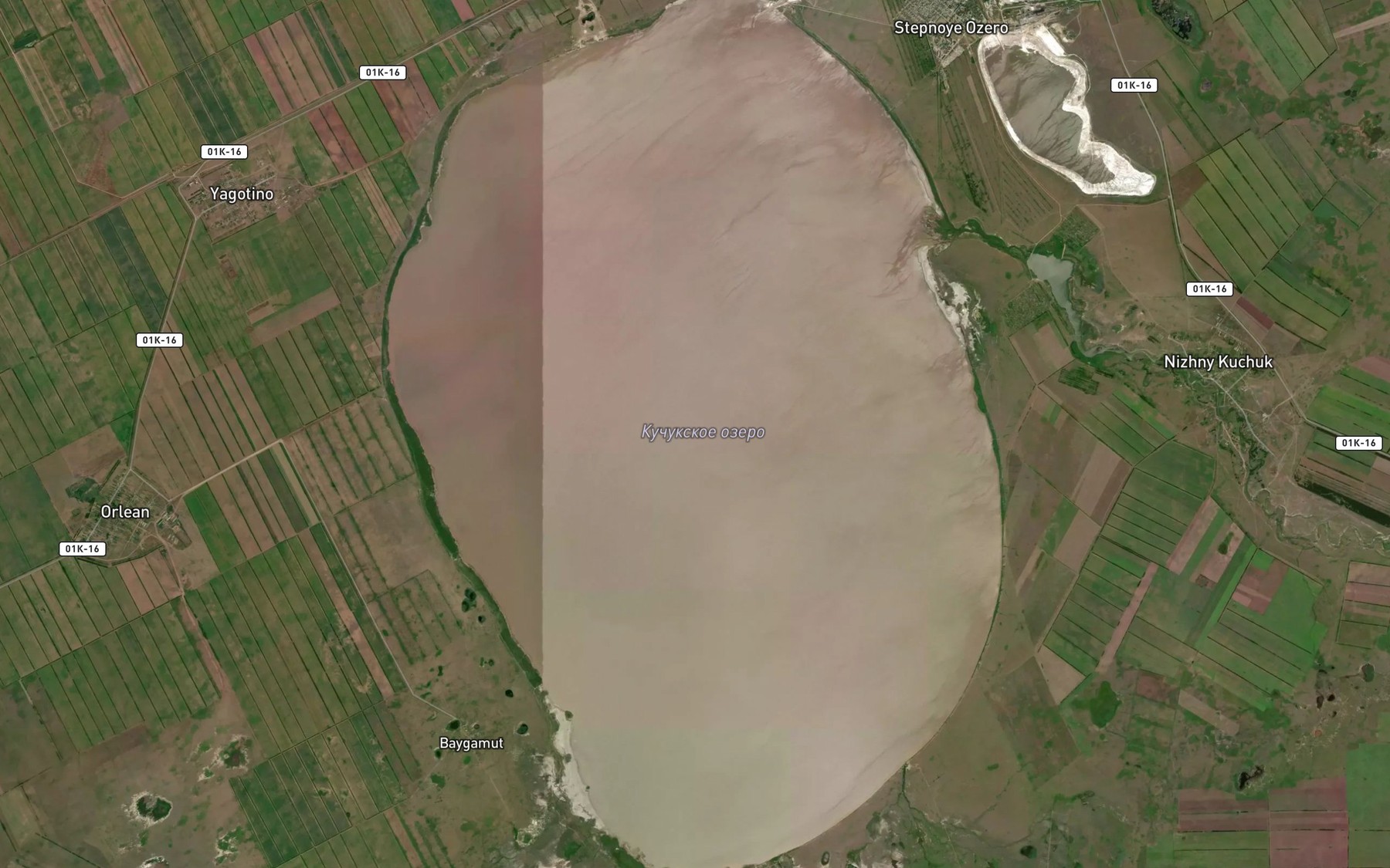 Satellite map of the Ozero Kuchukskoye