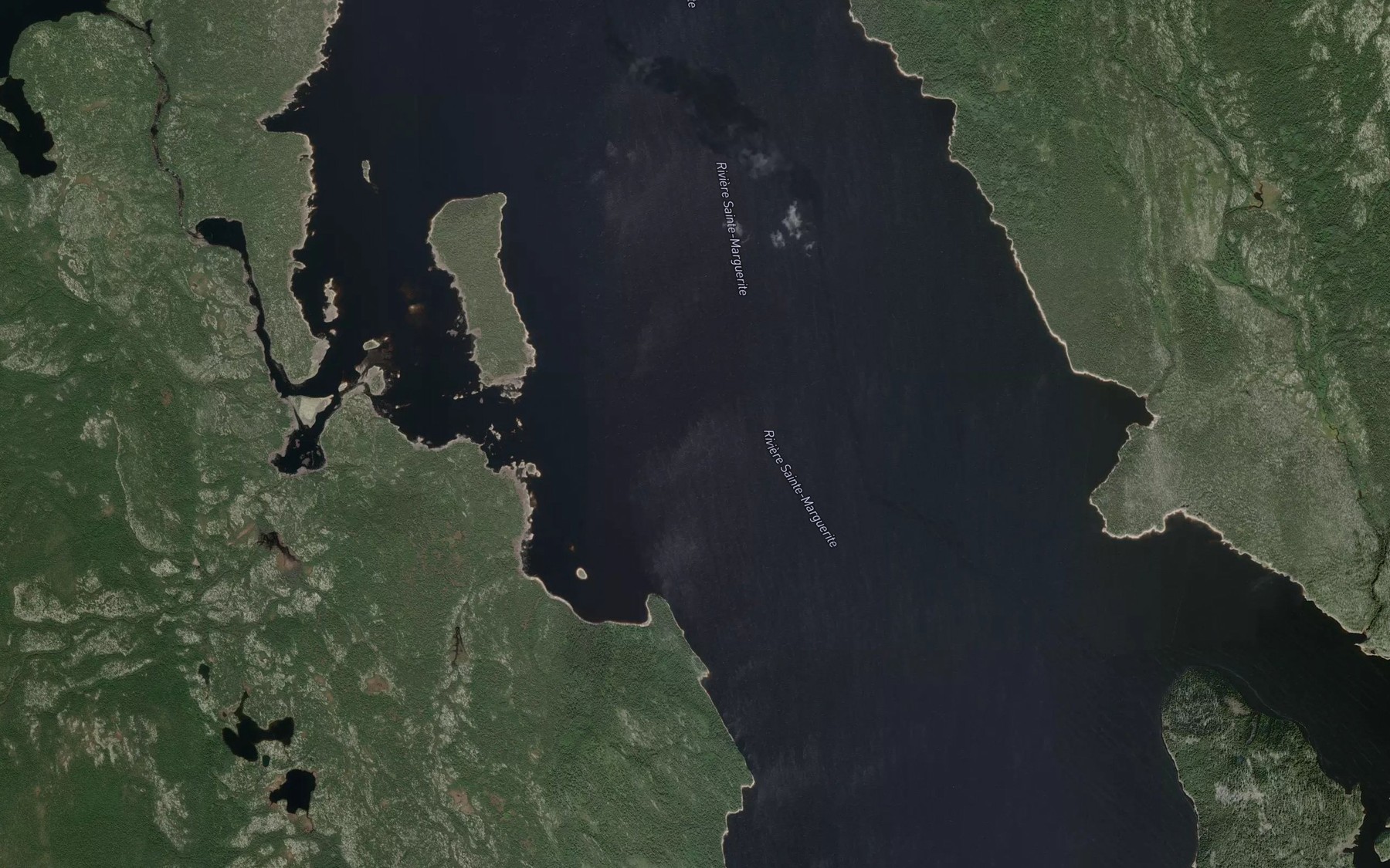 Satellite map of the Ruisseau Alexandre