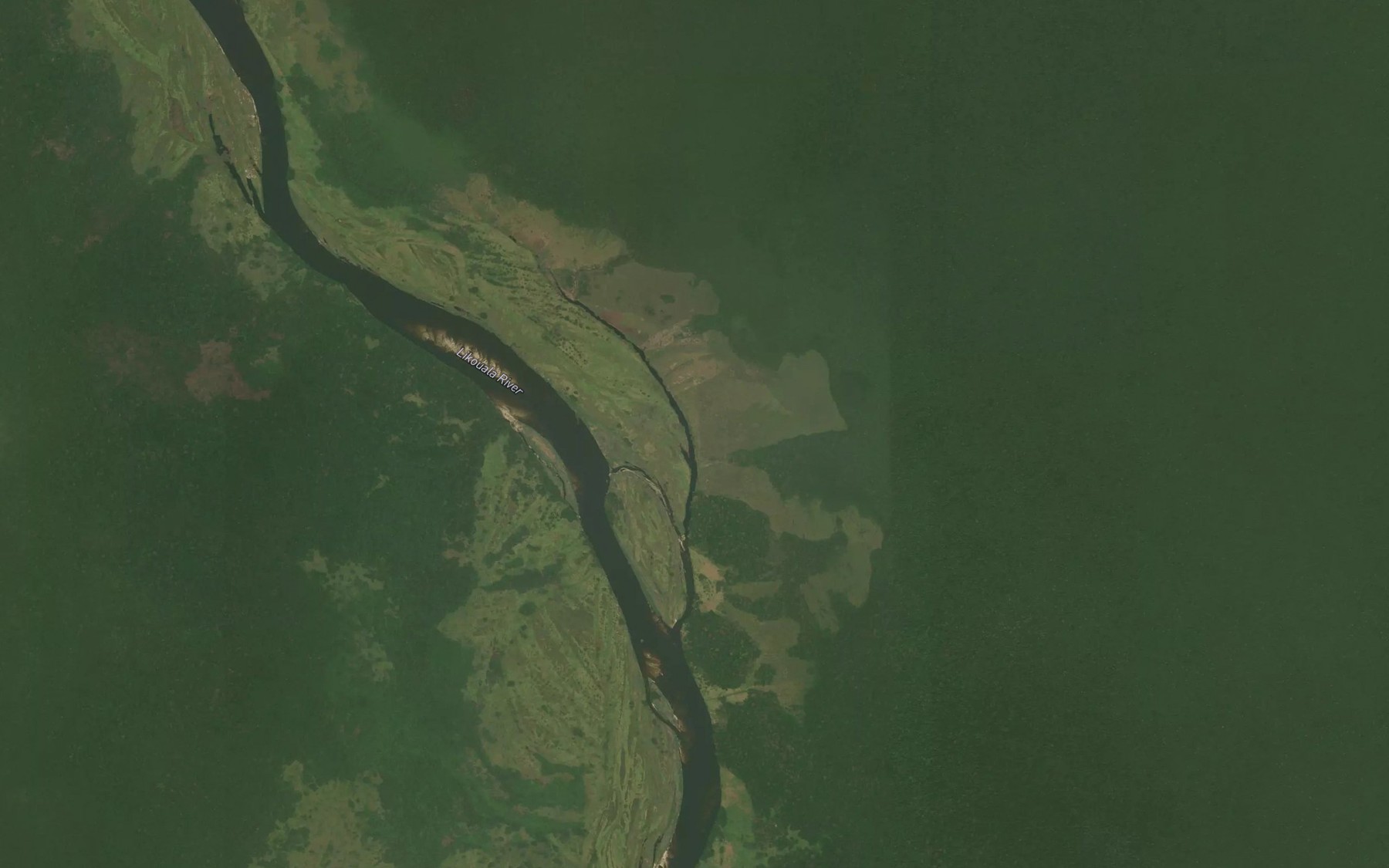 Satellite map of the Lekila