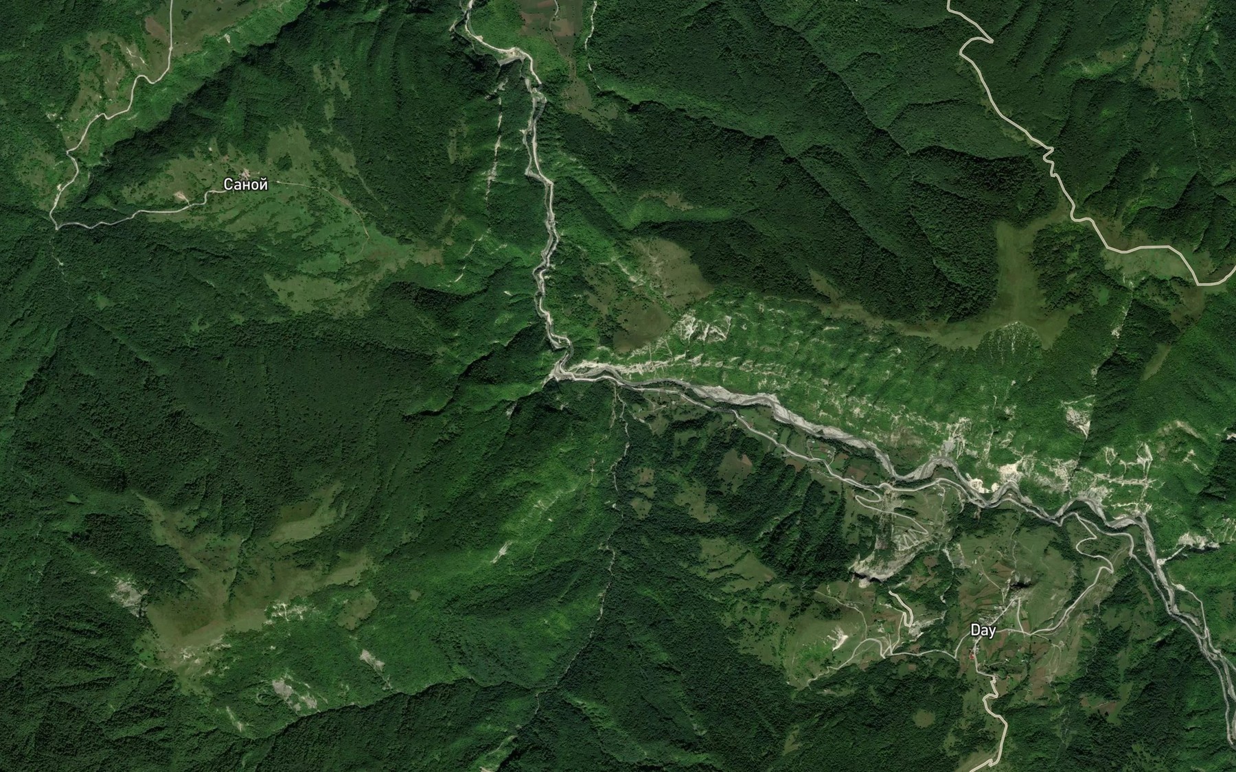 Satellite map of the Inzakhk