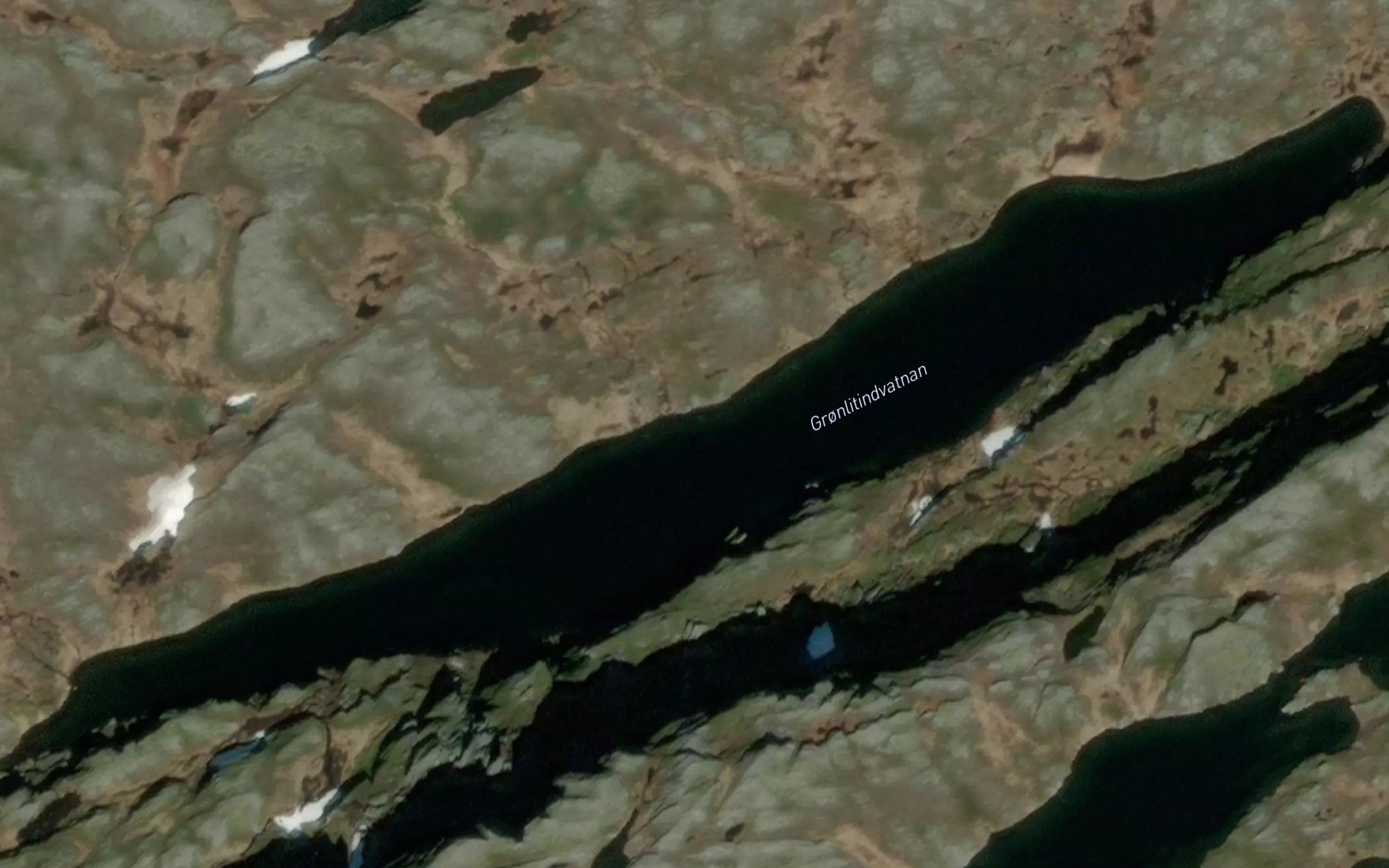 Satellite map of the Gronlitindvatnan