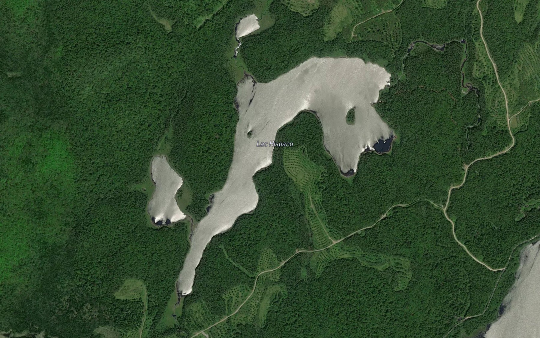 Satellite map of the Lac Hispano