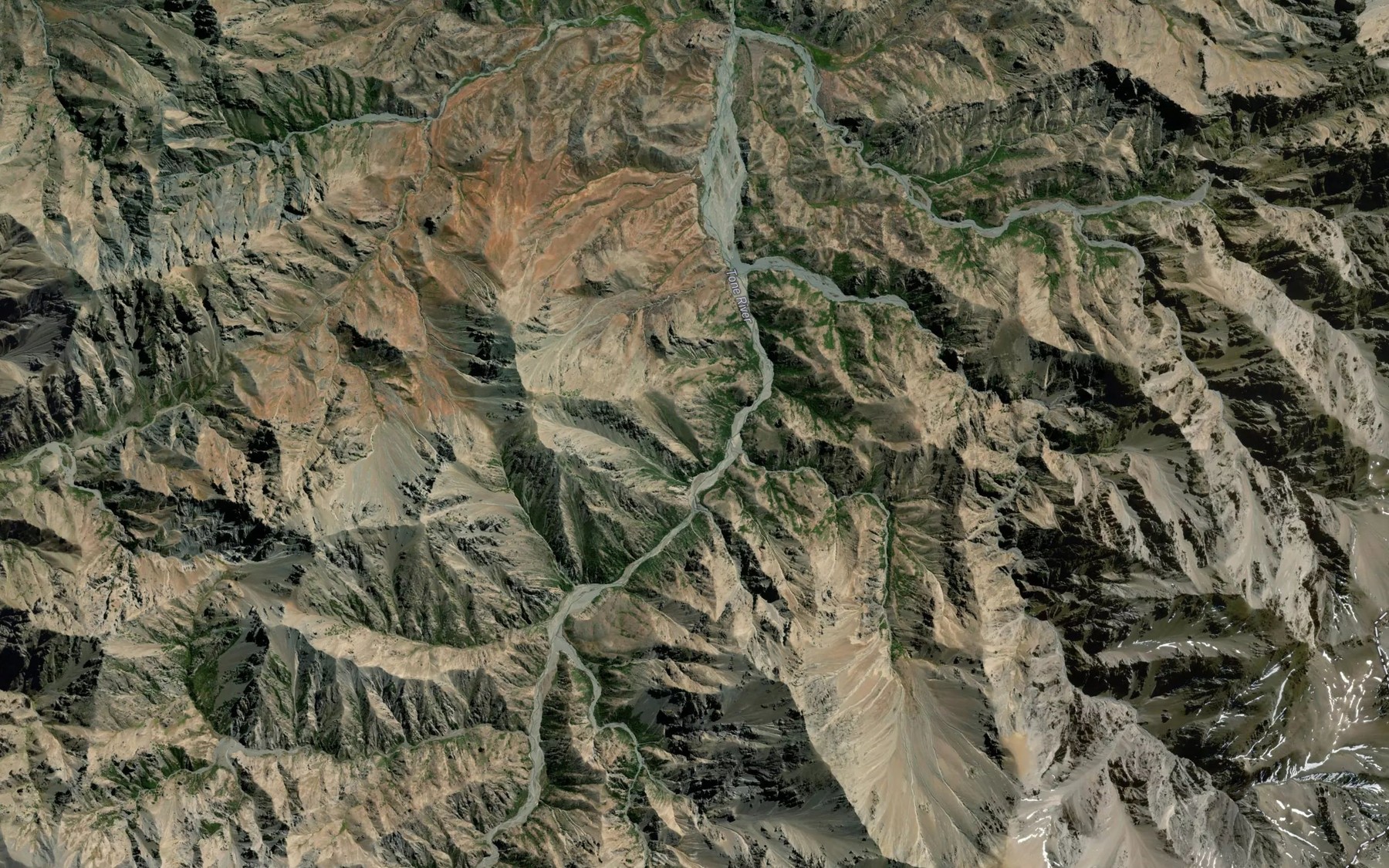 Satellite map of the Nesbit Stream