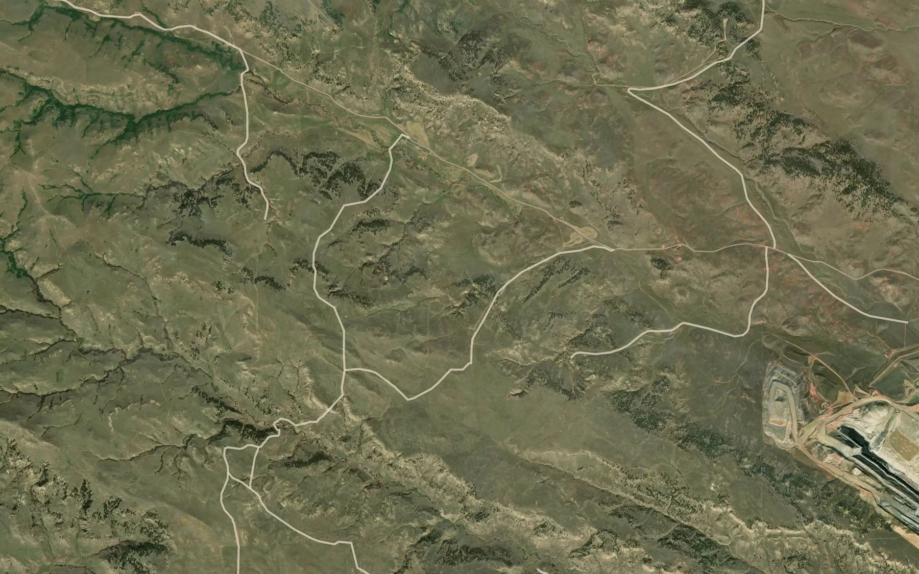 Satellite map of the 08S39E08CCAD01 Spring