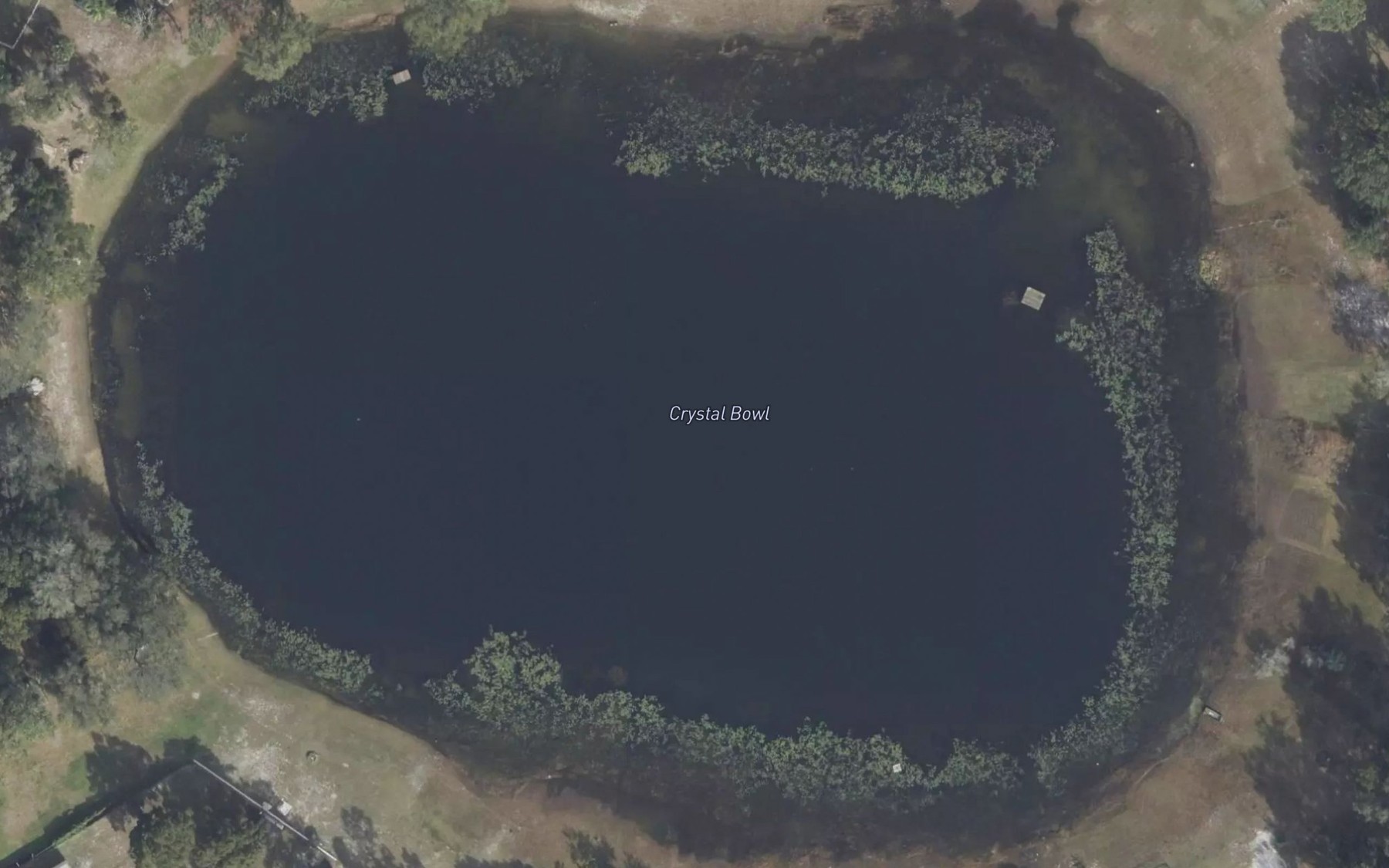 Satellite map of the Crystal Bowl