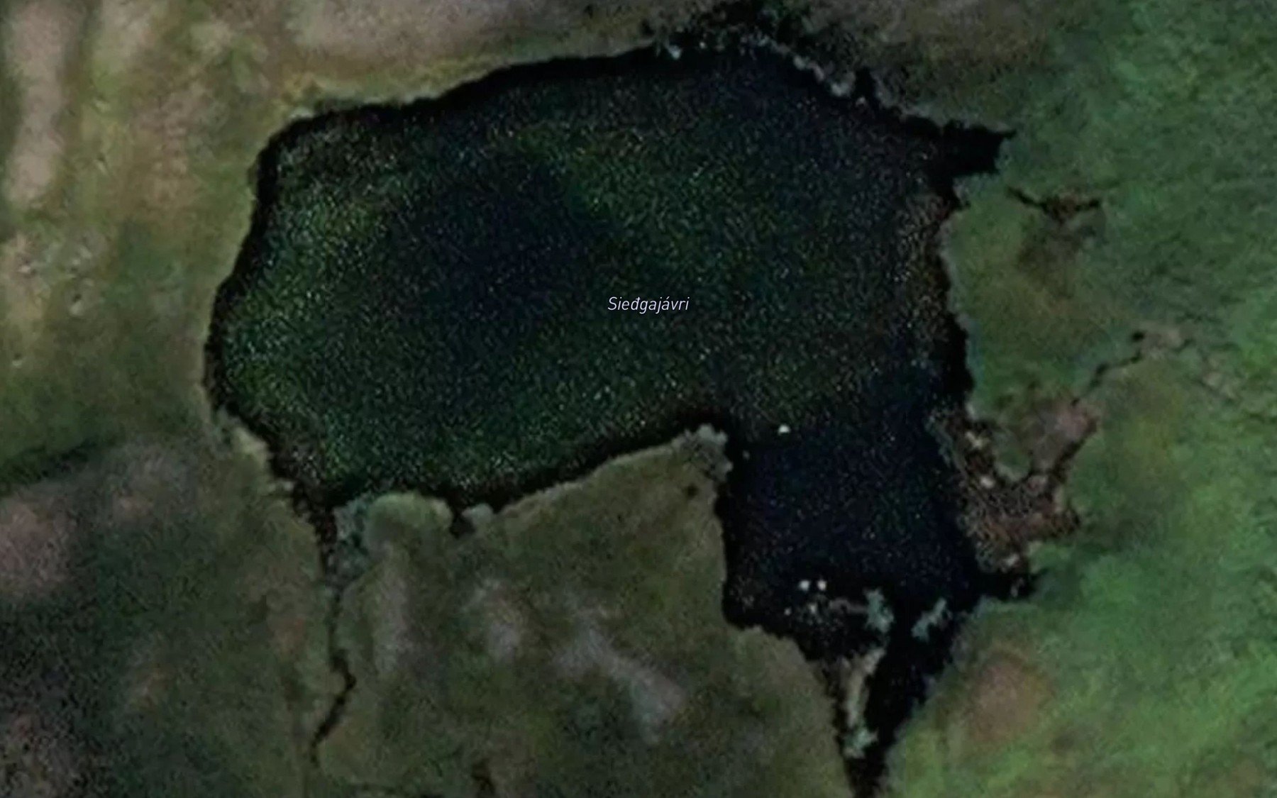 Satellite map of the Sieggajavri