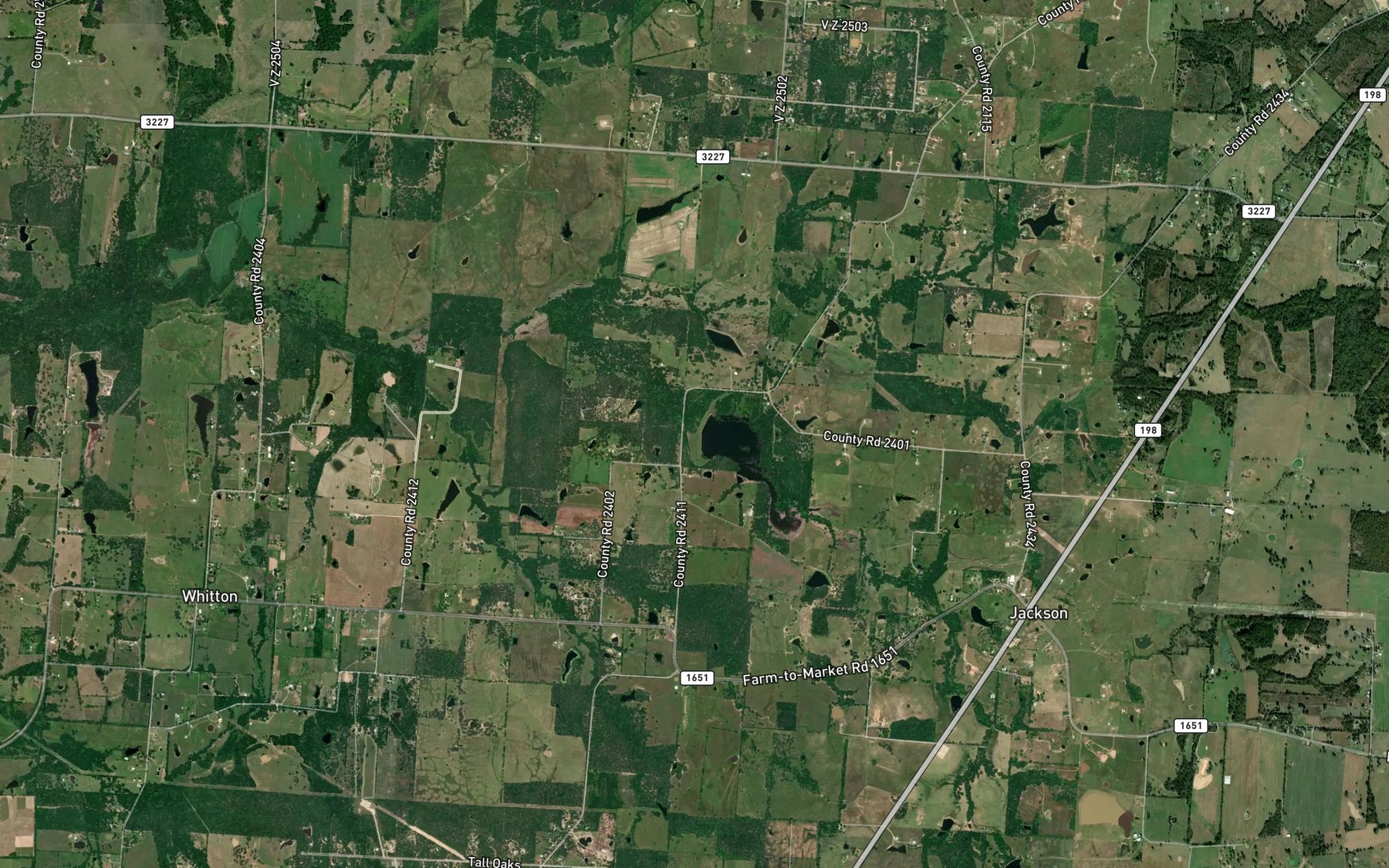 Satellite map of the Soil Conservation Service Site 134 Reservoir
