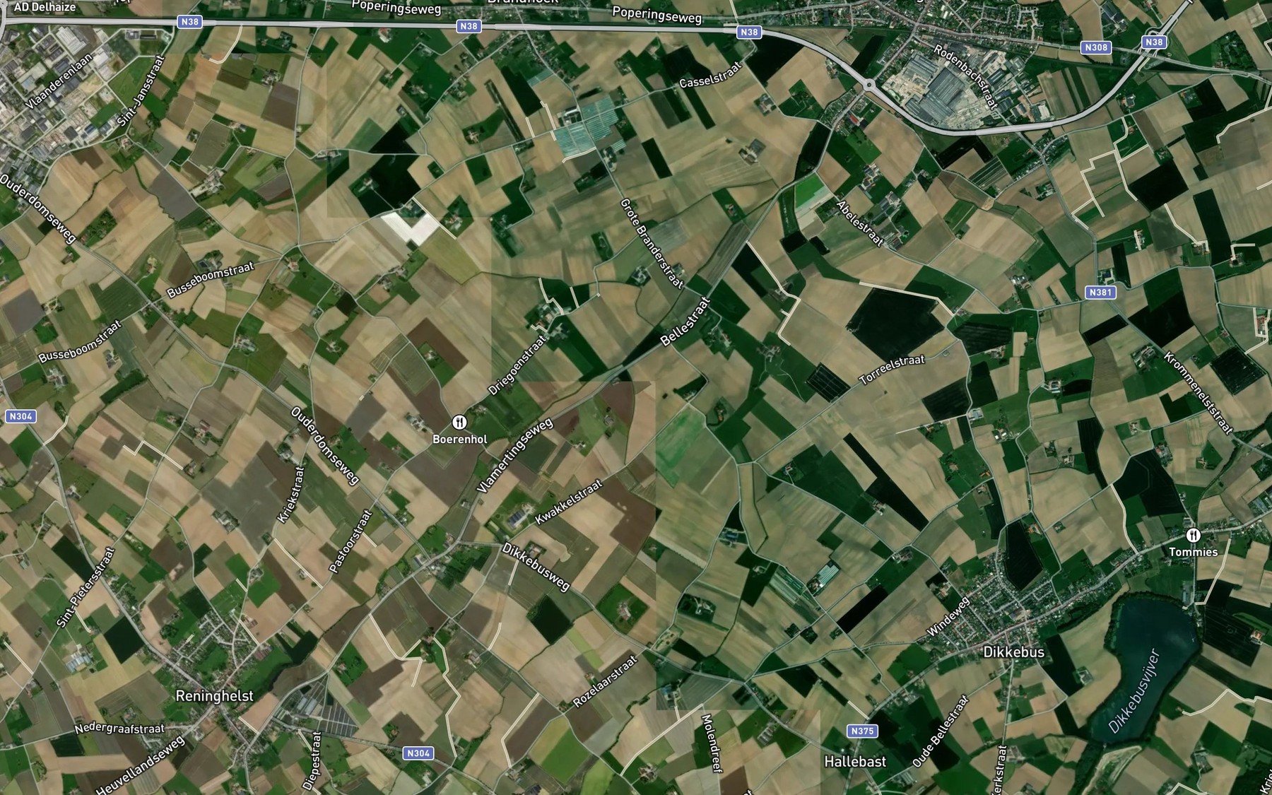 Satellite map of the Rozenhilbeek