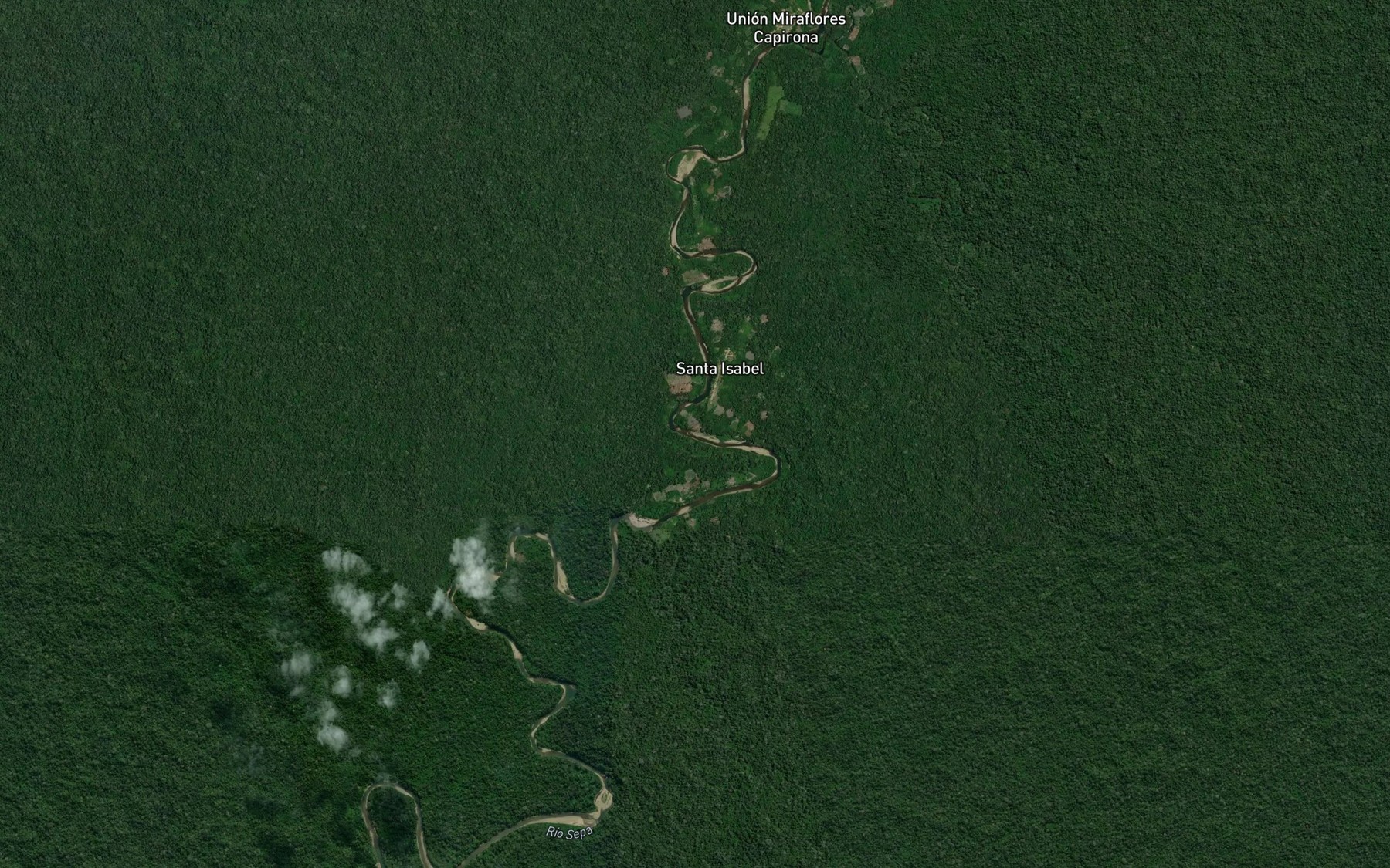 Satellite map of the Rio Sepa