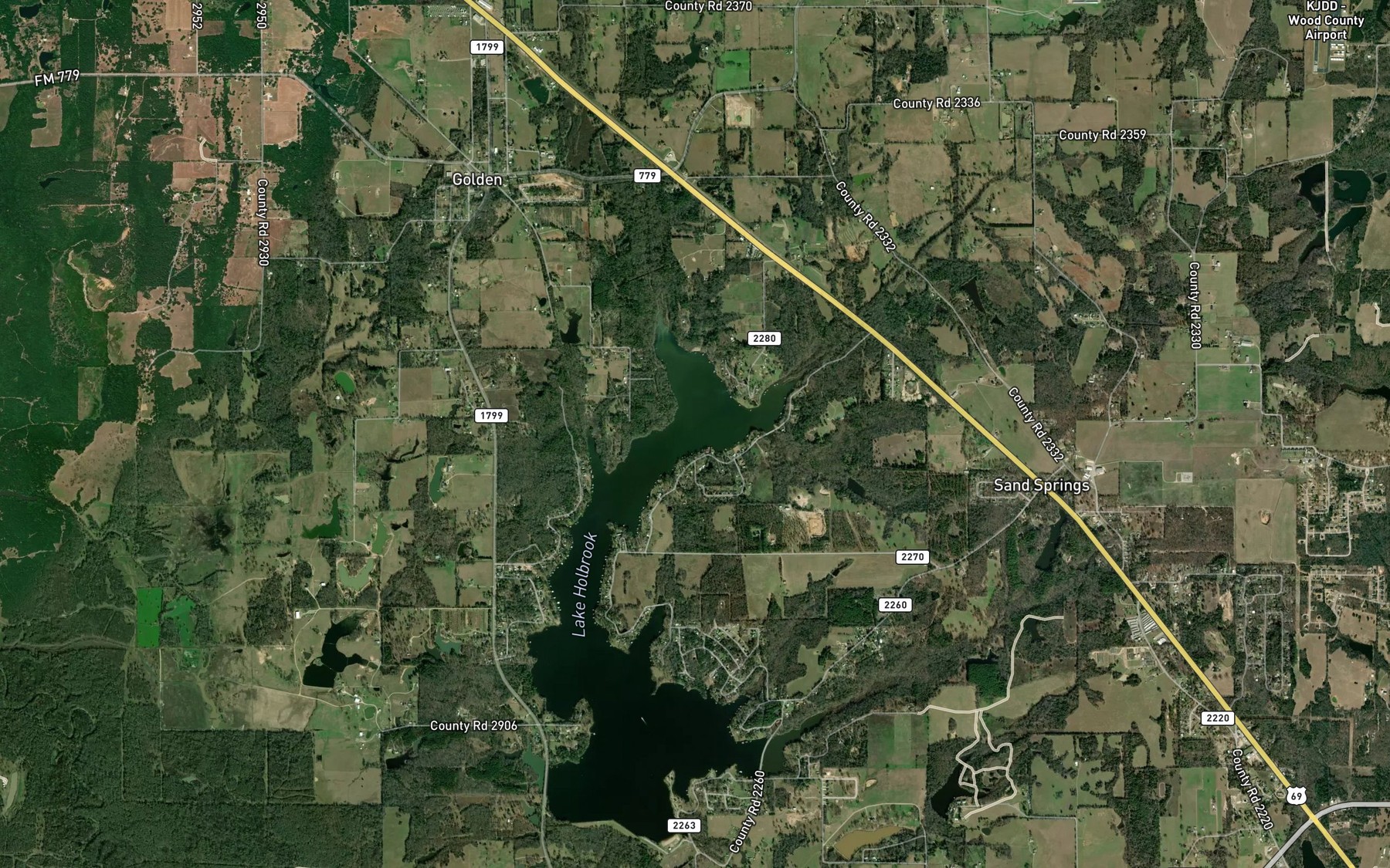 Satellite map of the Wellon Creek