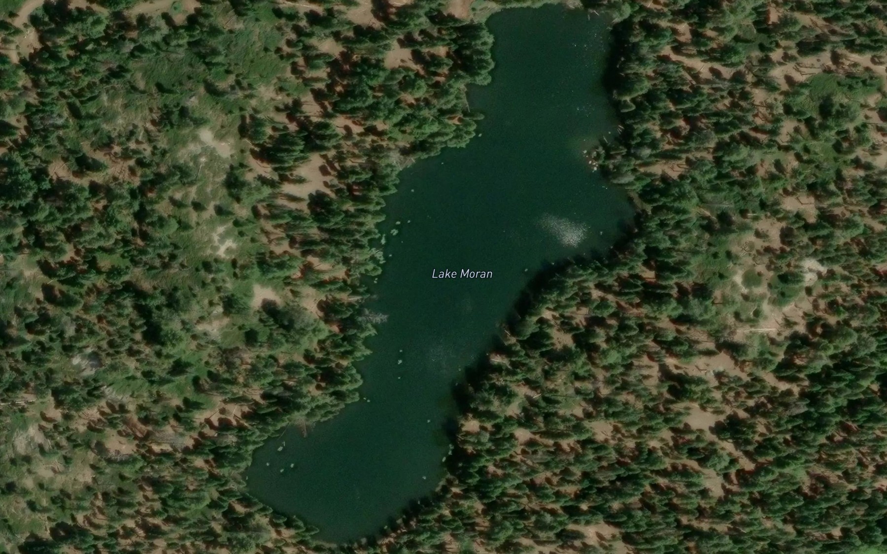 Satellite map of the Lake Moran
