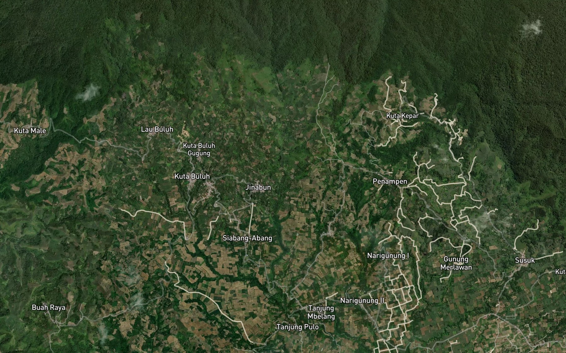 Satellite map of the Lau Rakit