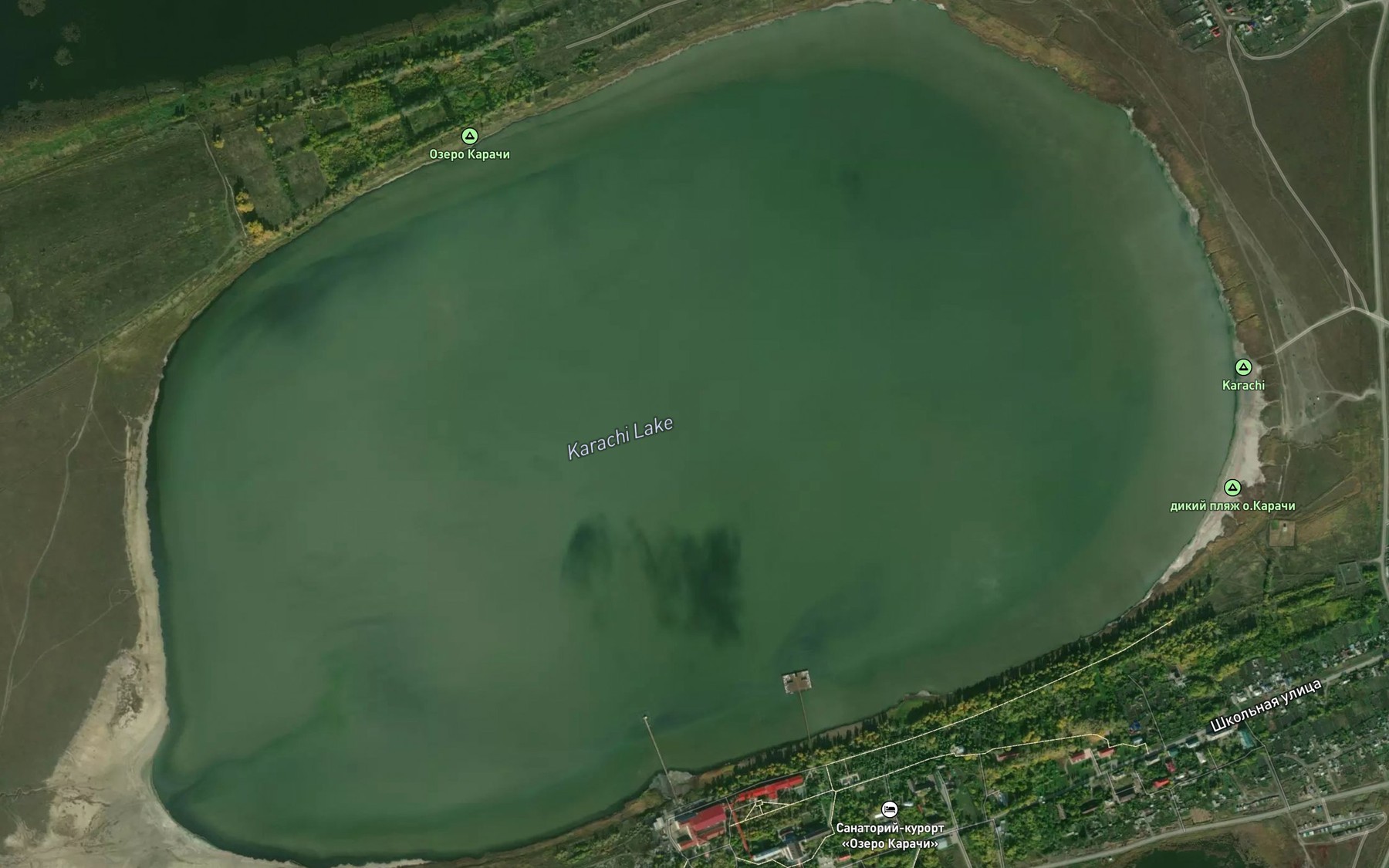 Satellite map of the Ozero Karachi