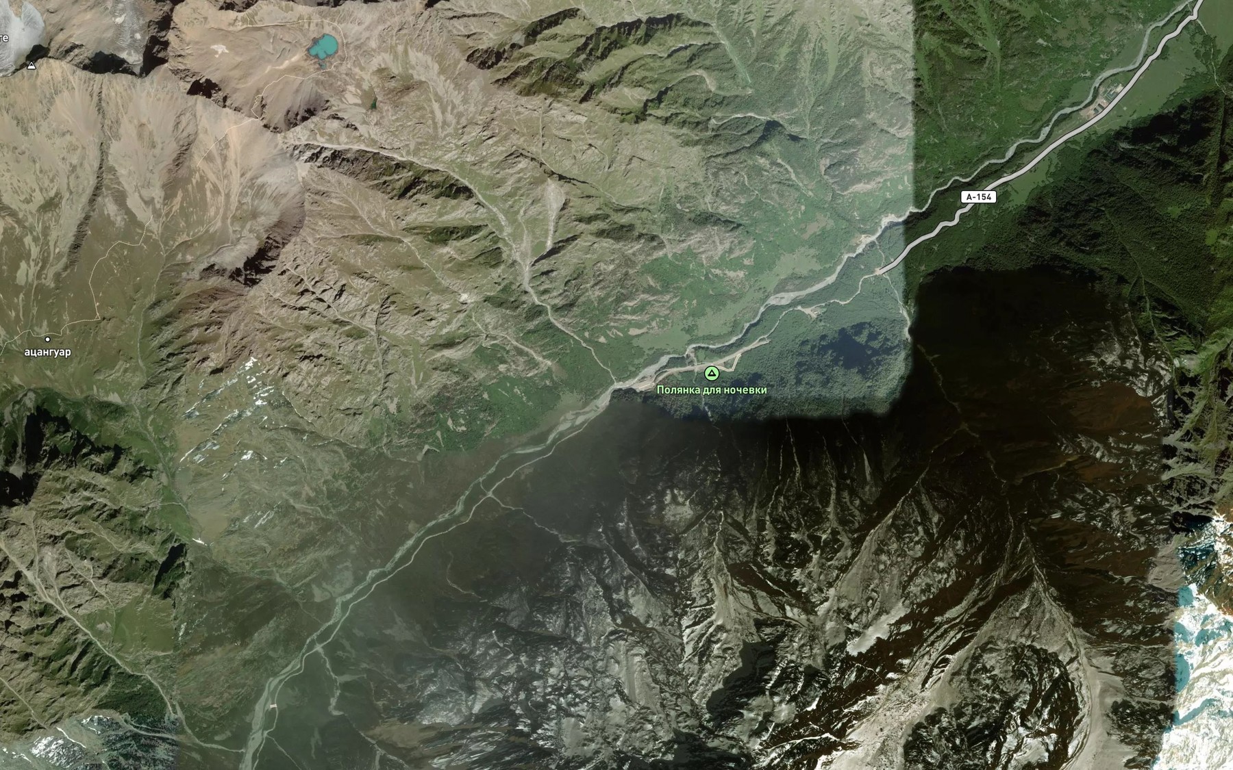 Satellite map of the Suldursu