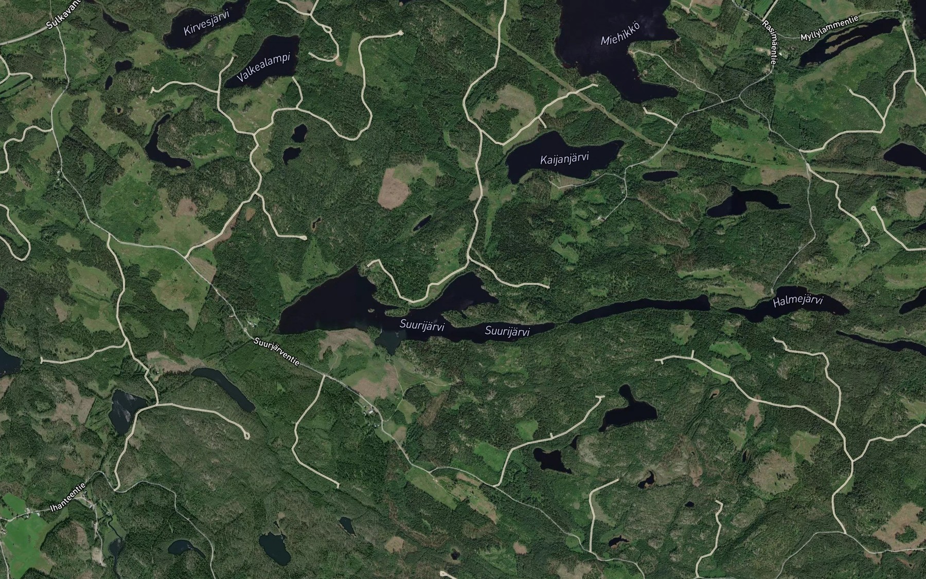 Satellite map of the Totronlahti