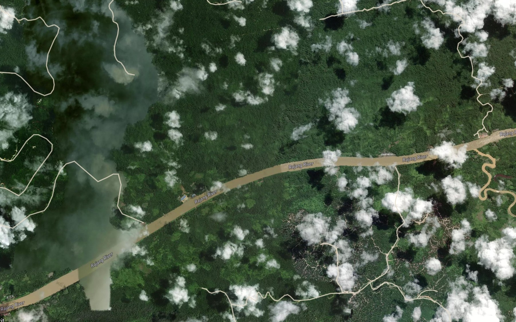 Satellite map of the Sungai Riang