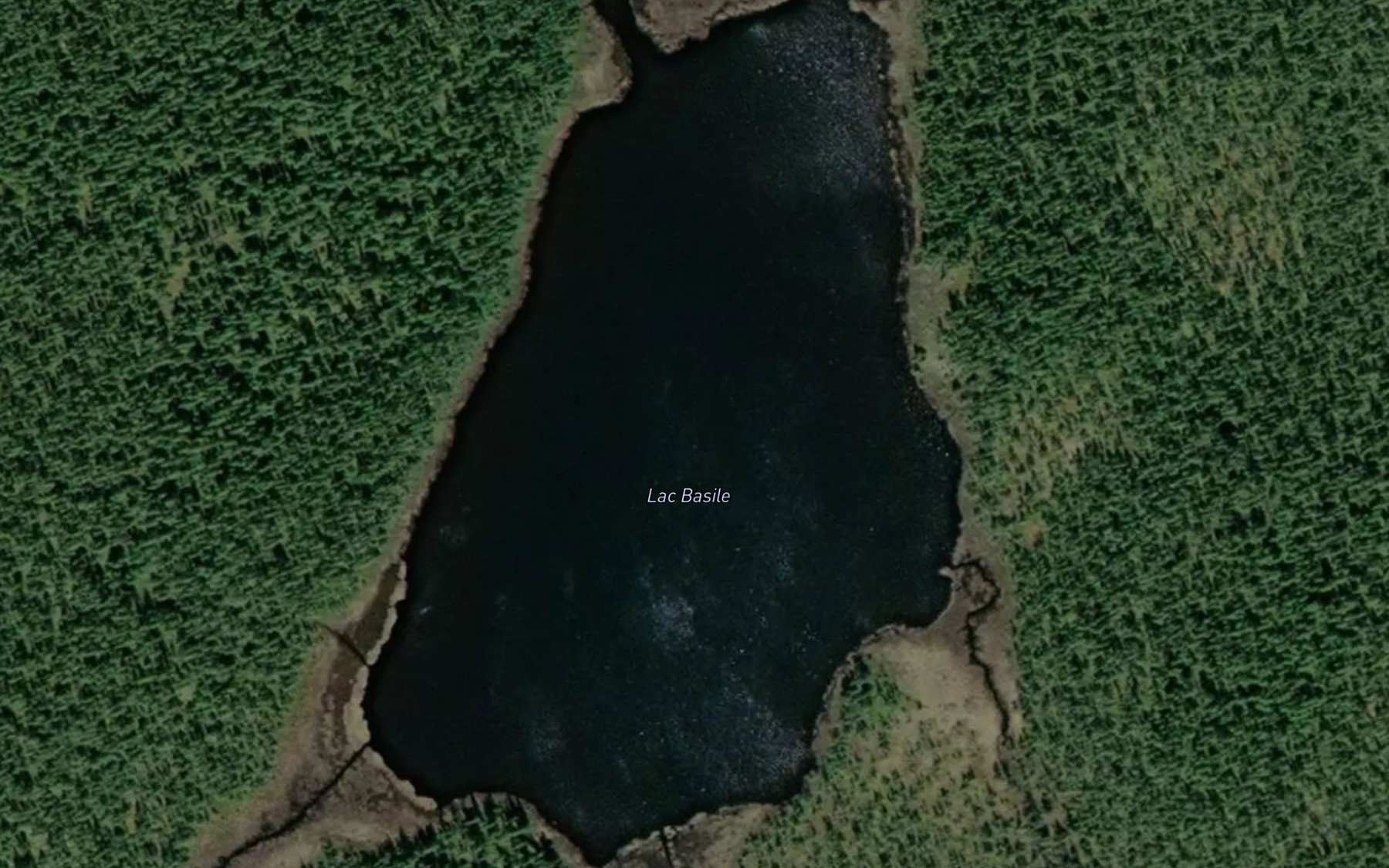 Satellite map of the Lac Basile