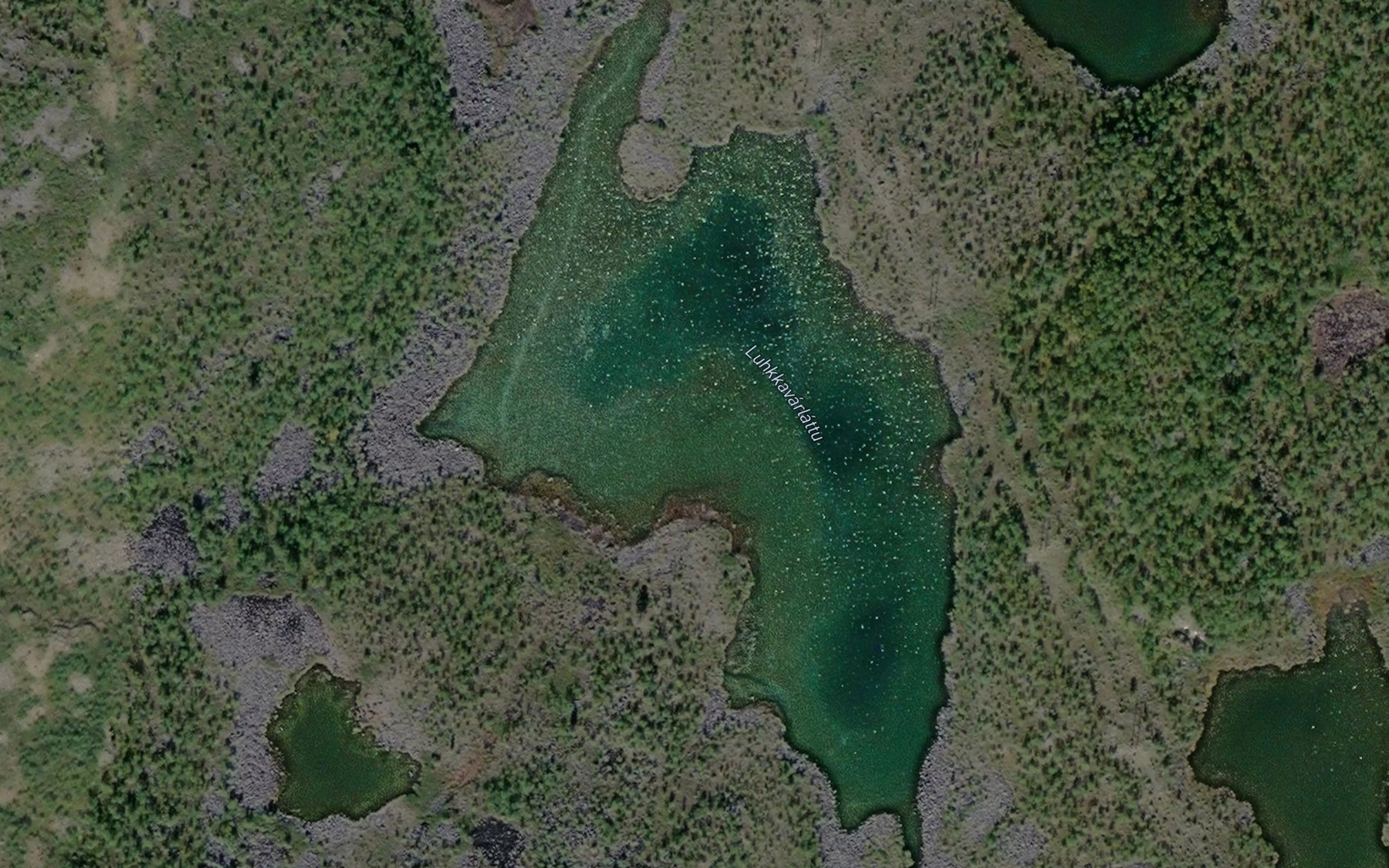 Satellite map of the Luhkkavarlattu