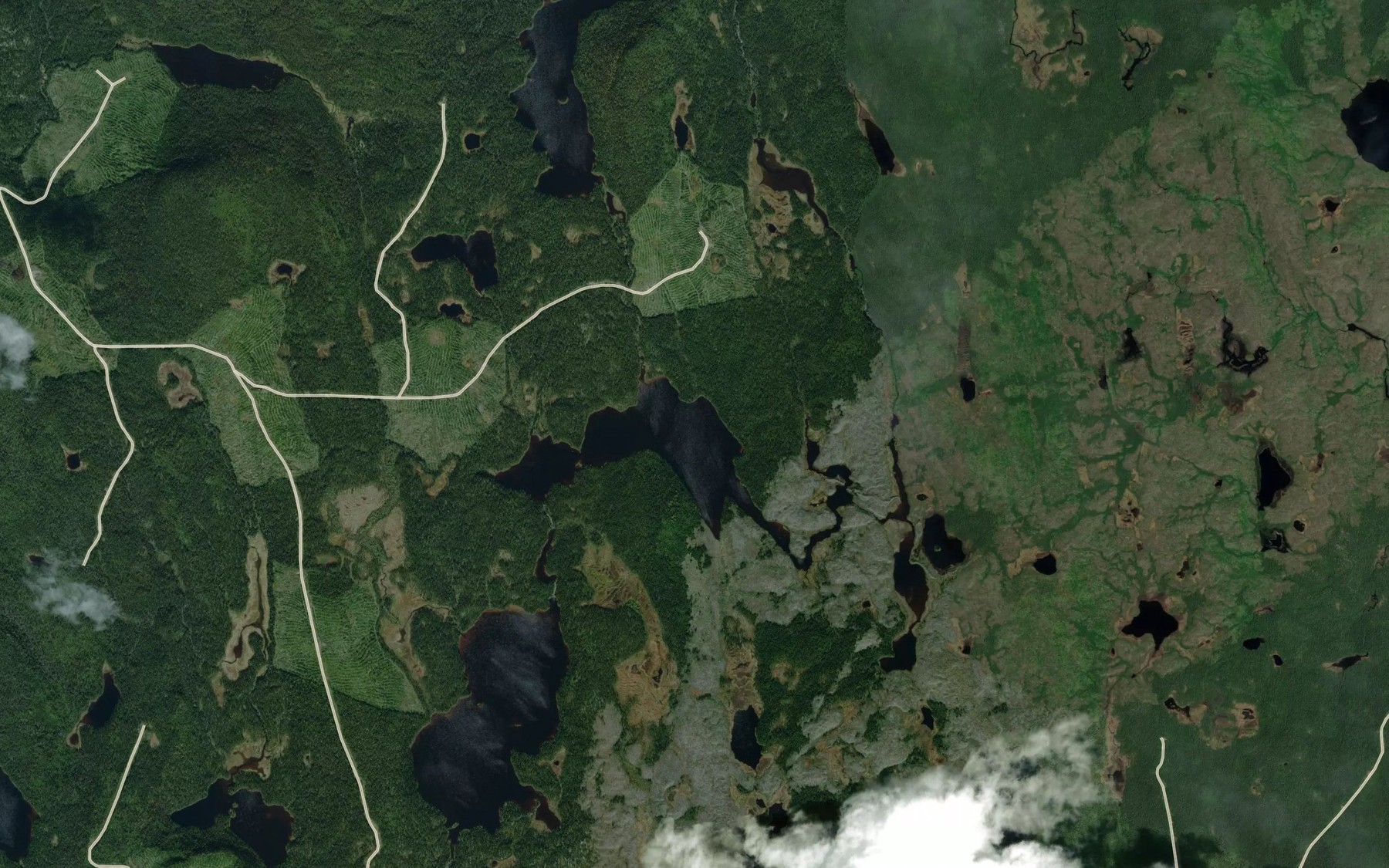 Satellite map of the Lac Laure