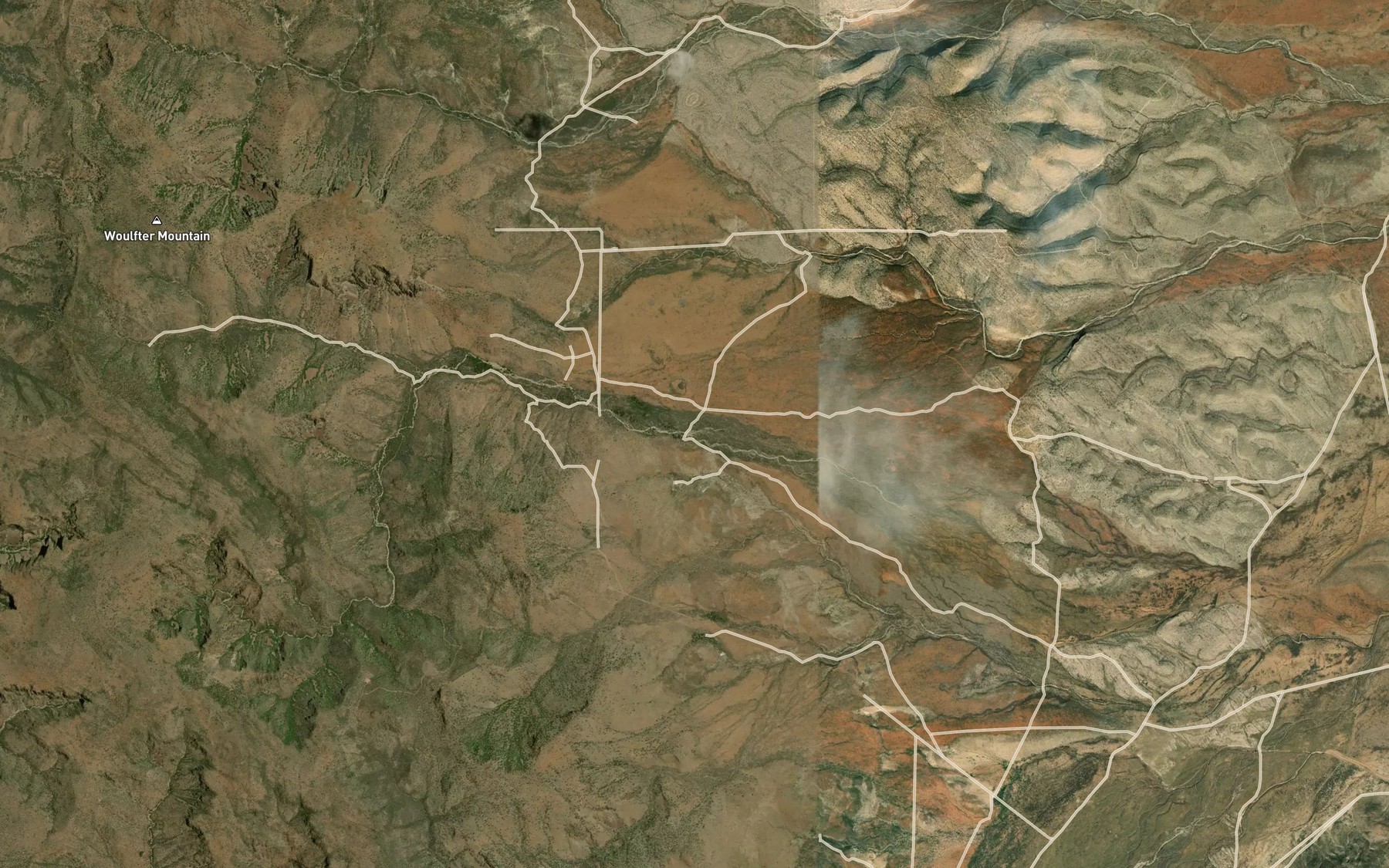Satellite map of the Falls Spring