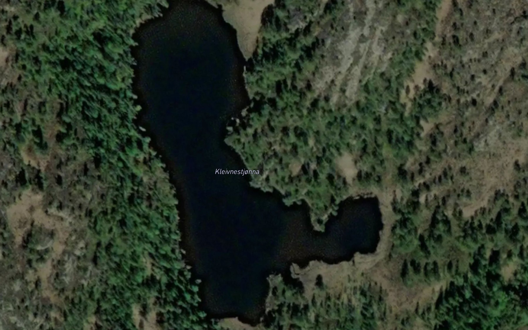 Satellite map of the Kleivnestjorna