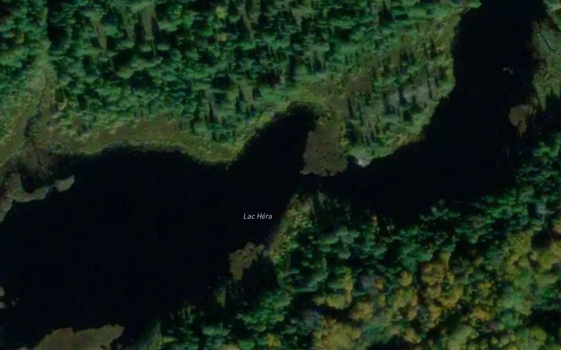 Satellite map of the Lac Hera