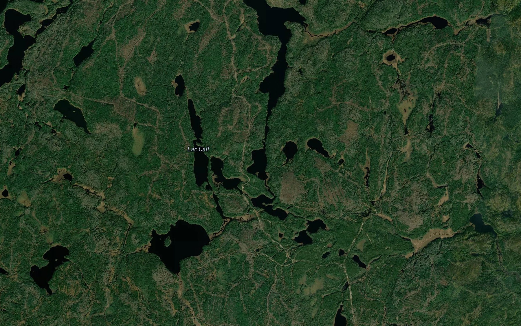 Satellite map of the Lac Defait