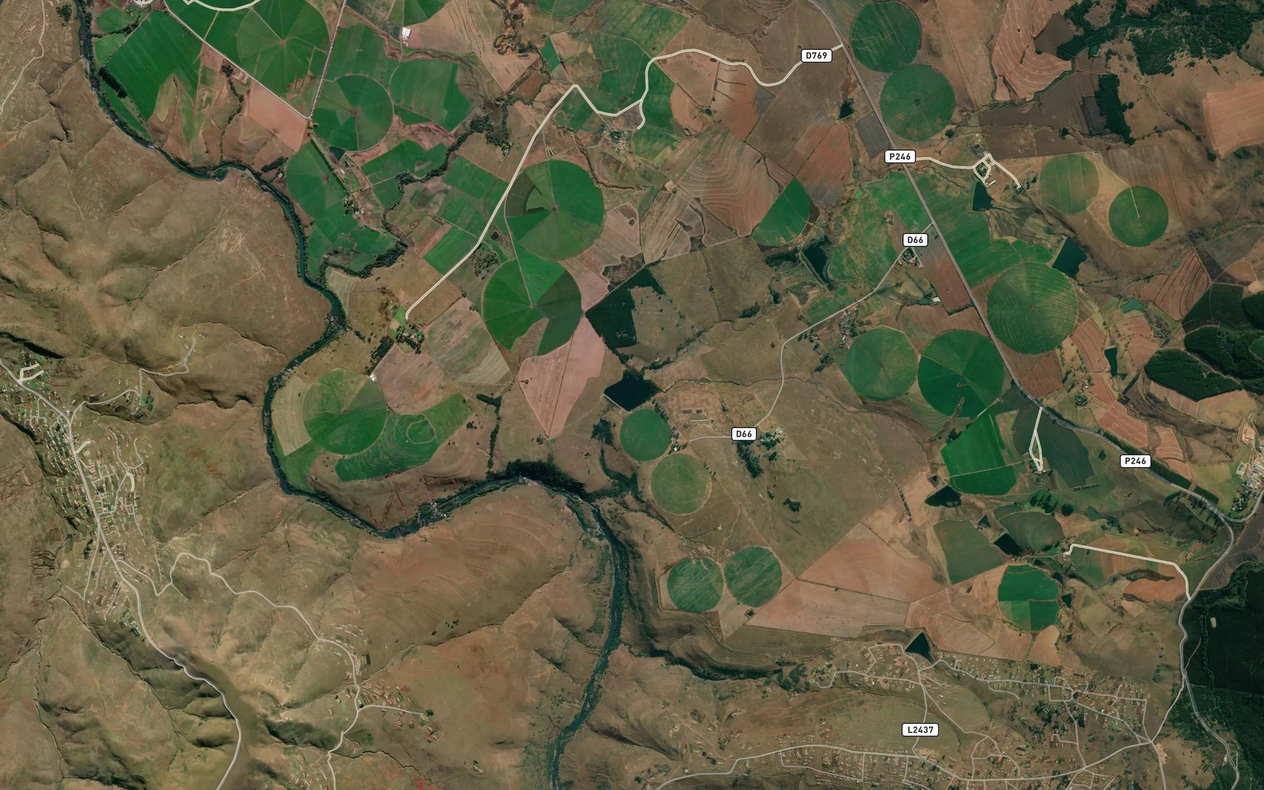 Satellite map of the Mvwini