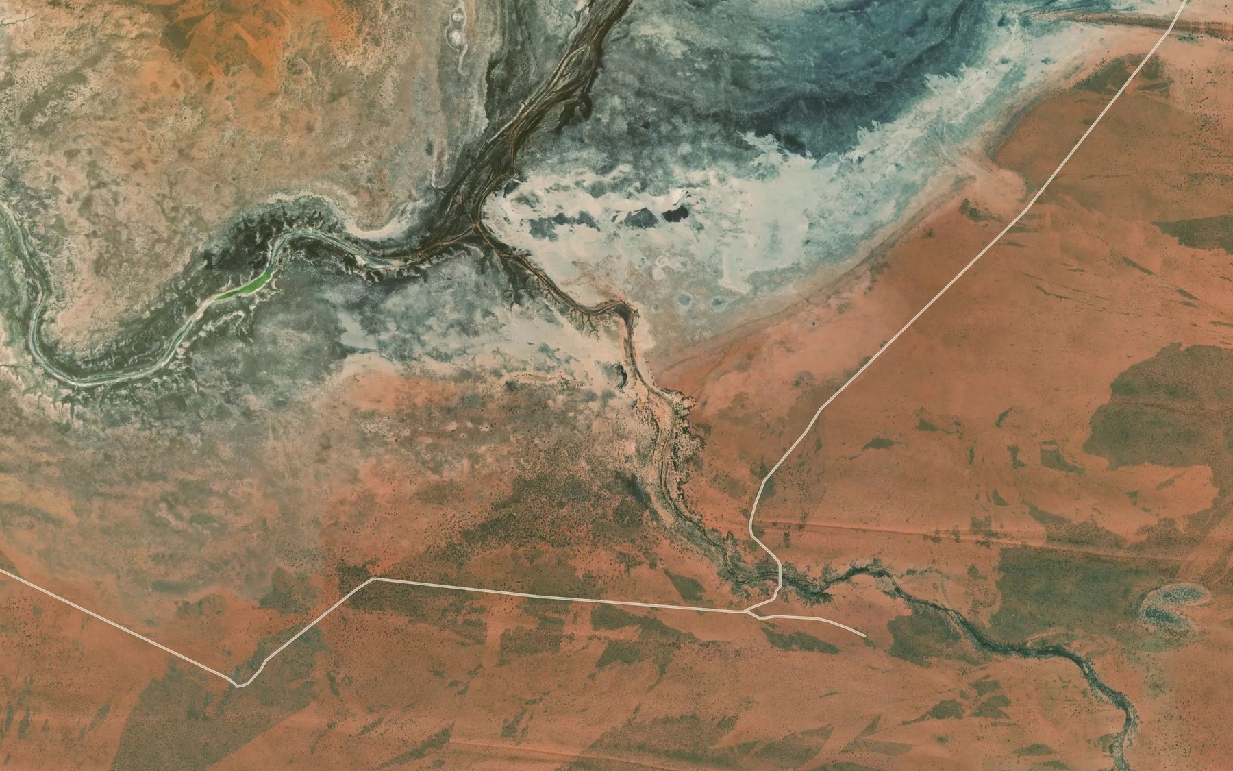 Satellite map of the Djaluwon Creek