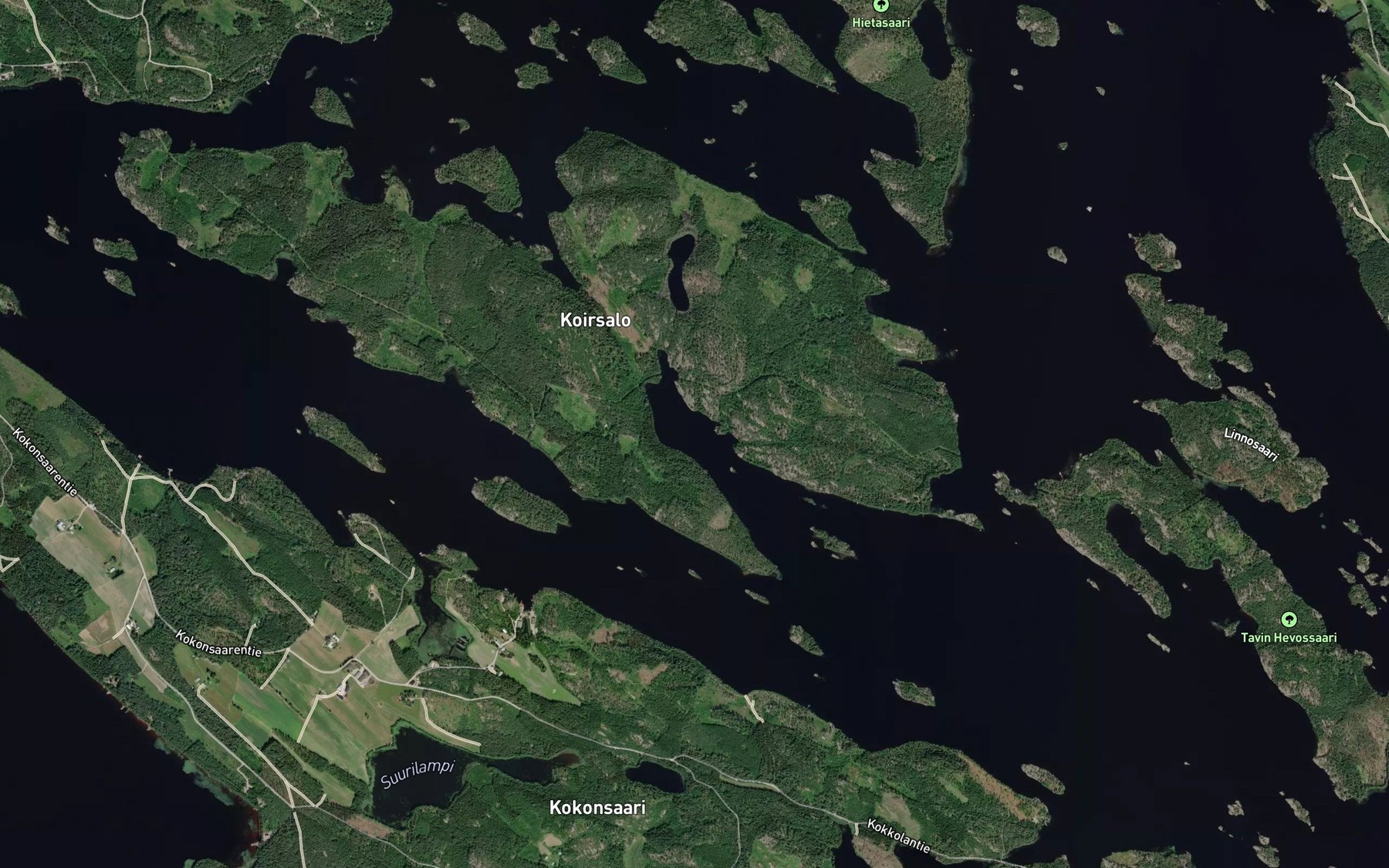 Satellite map of the Syvalahti