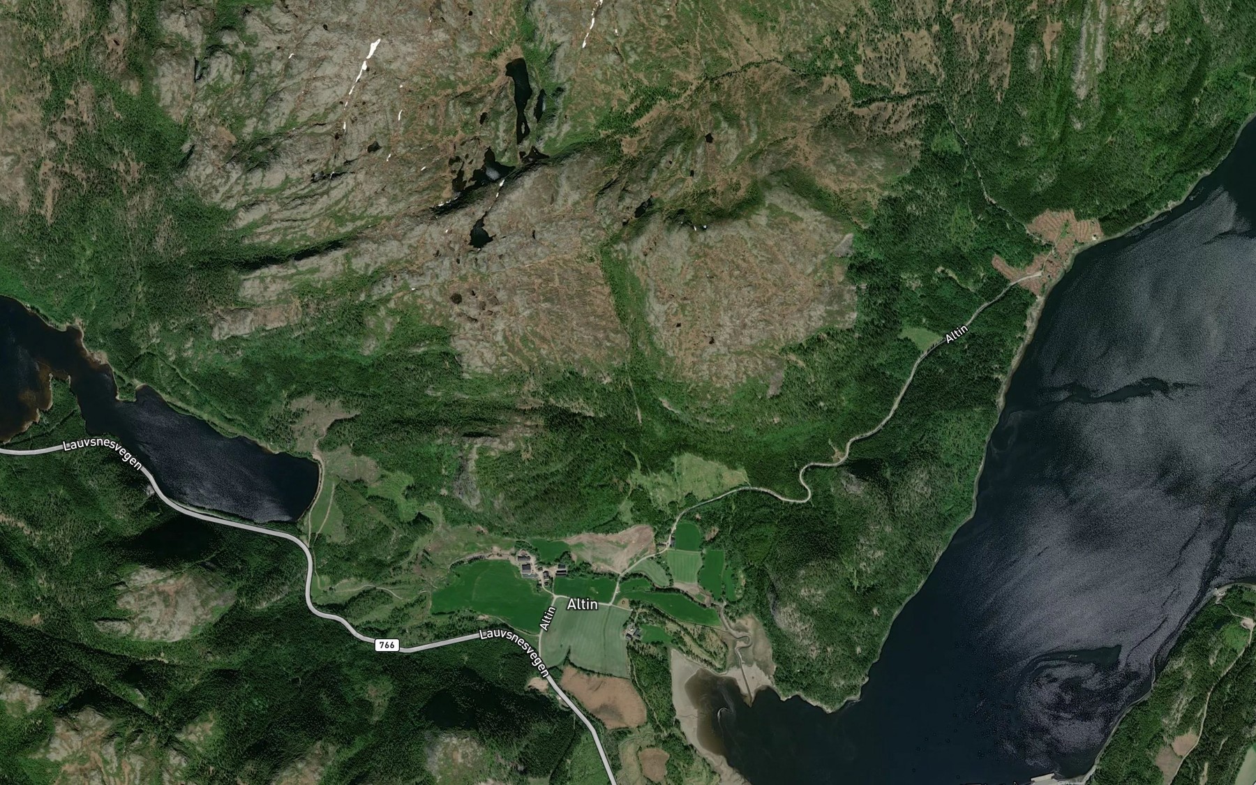 Satellite map of the Vassbekken