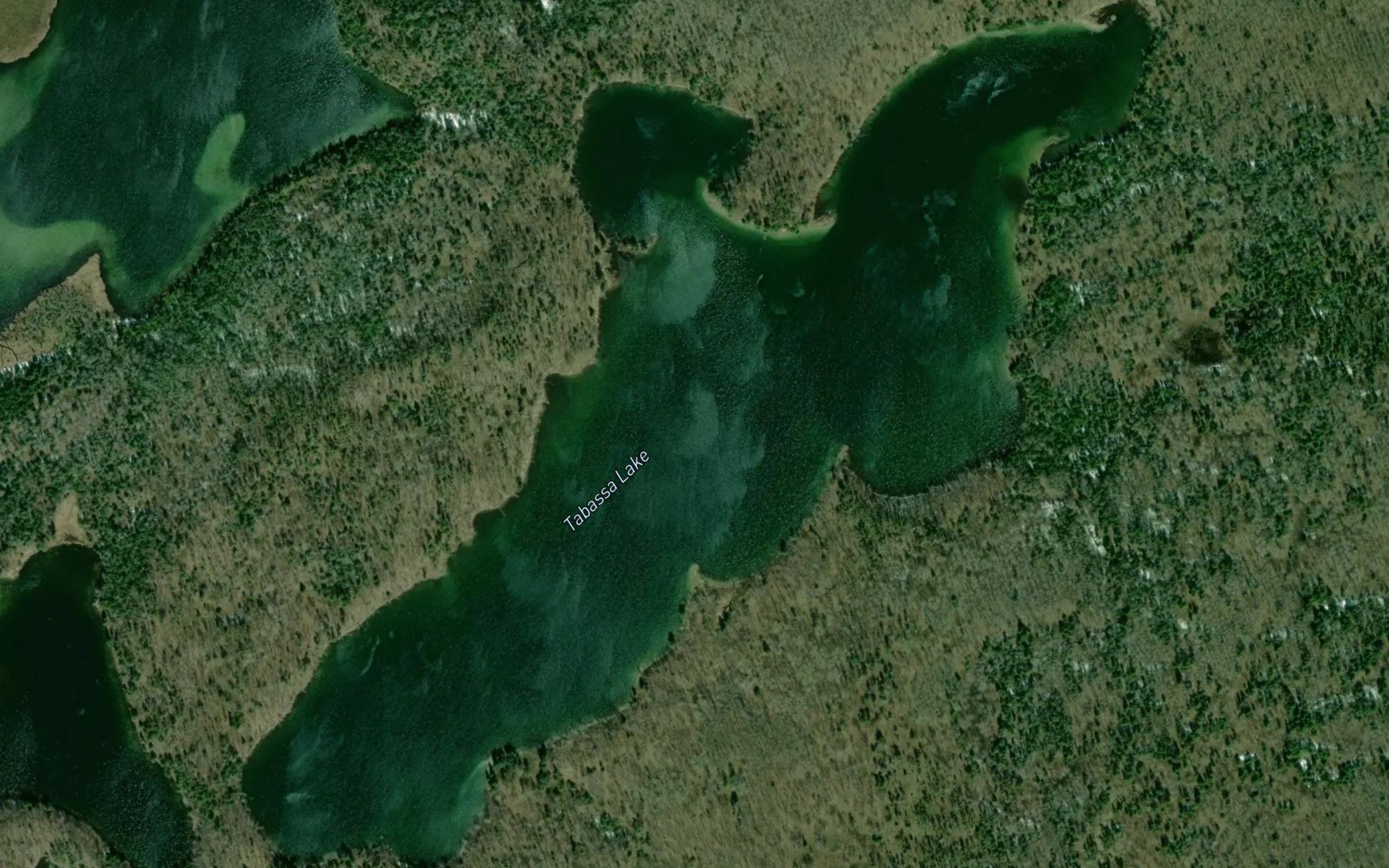 Satellite map of the Tabassa Lake
