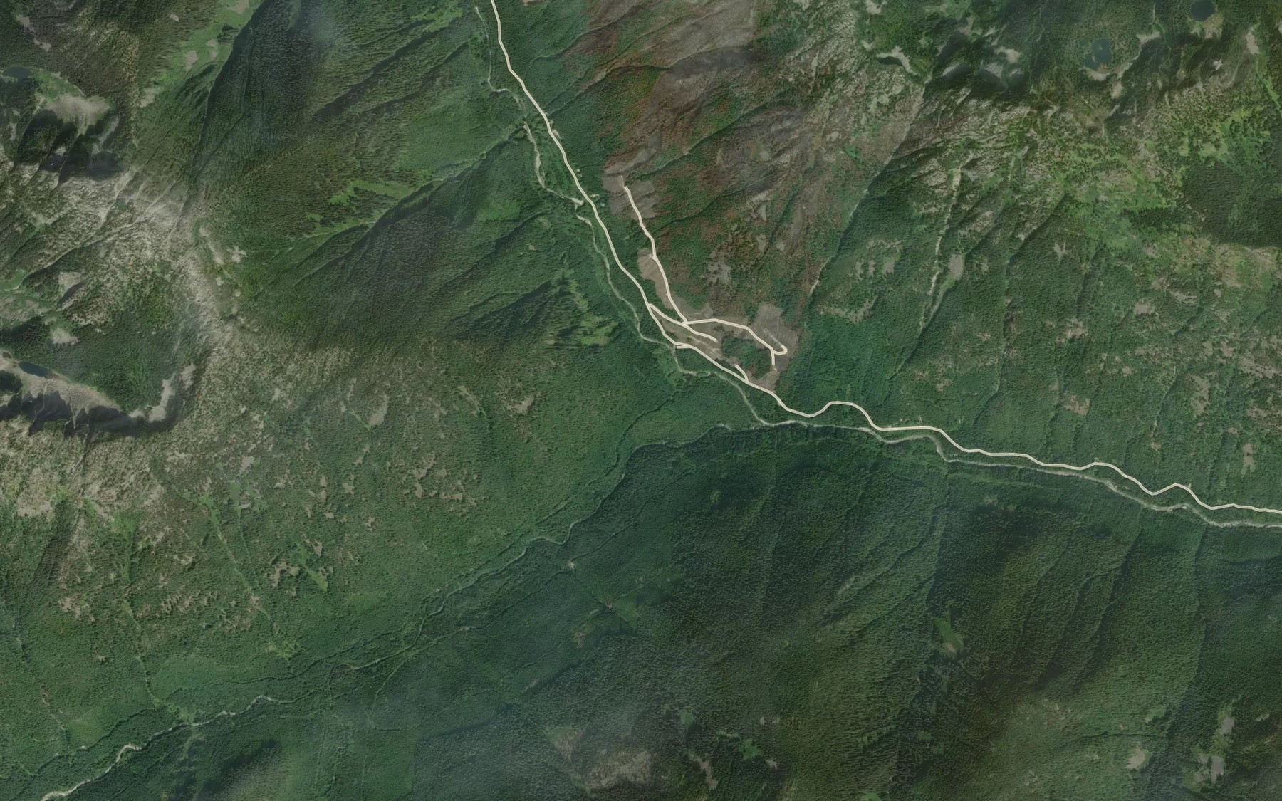 Satellite map of the Urquhart Creek