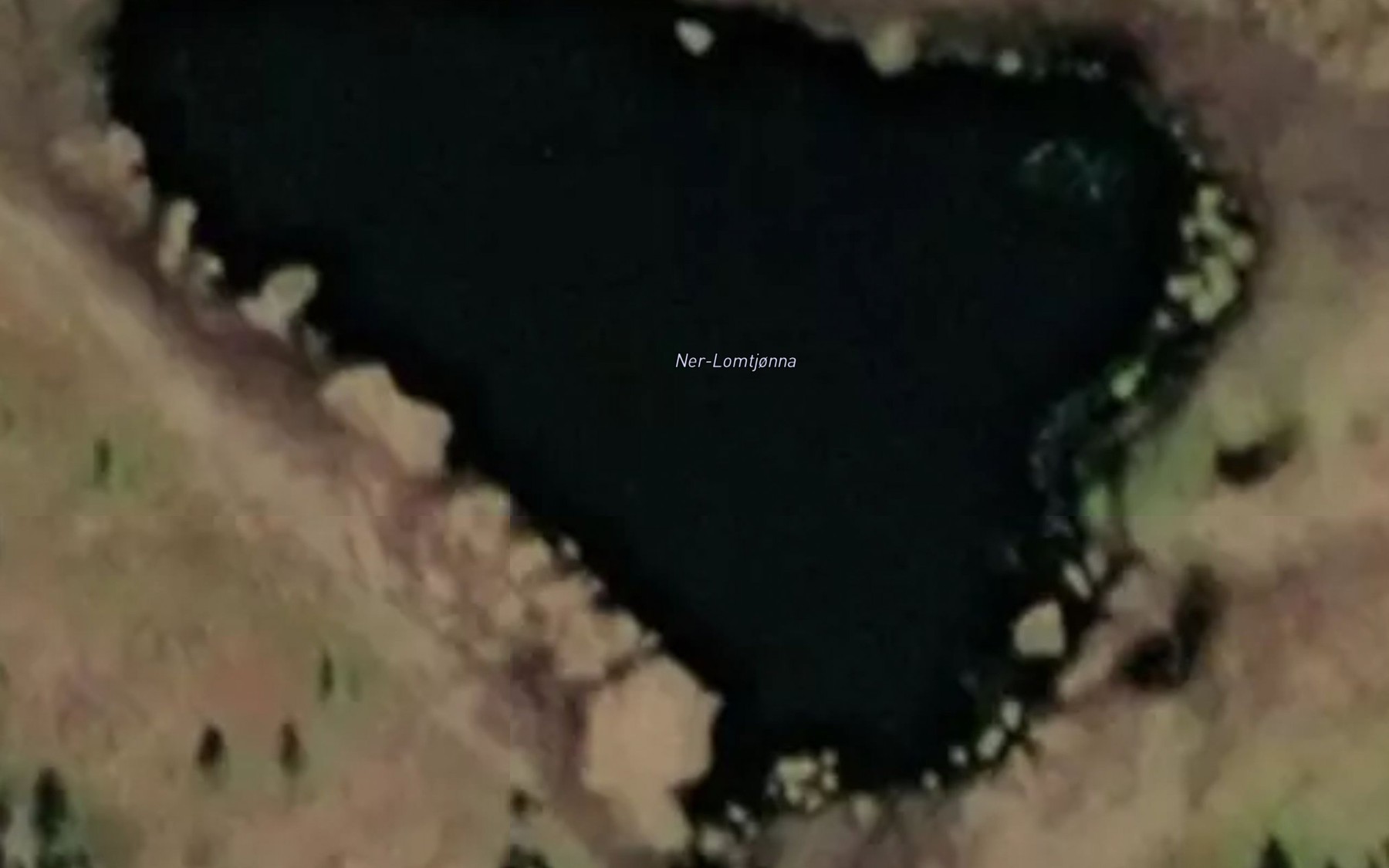 Satellite map of the Ner-Lomtjonna