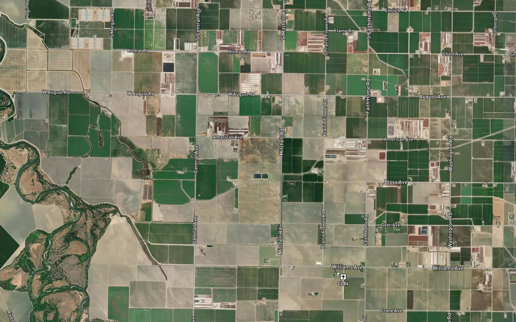 Satellite map of the Western States Drain