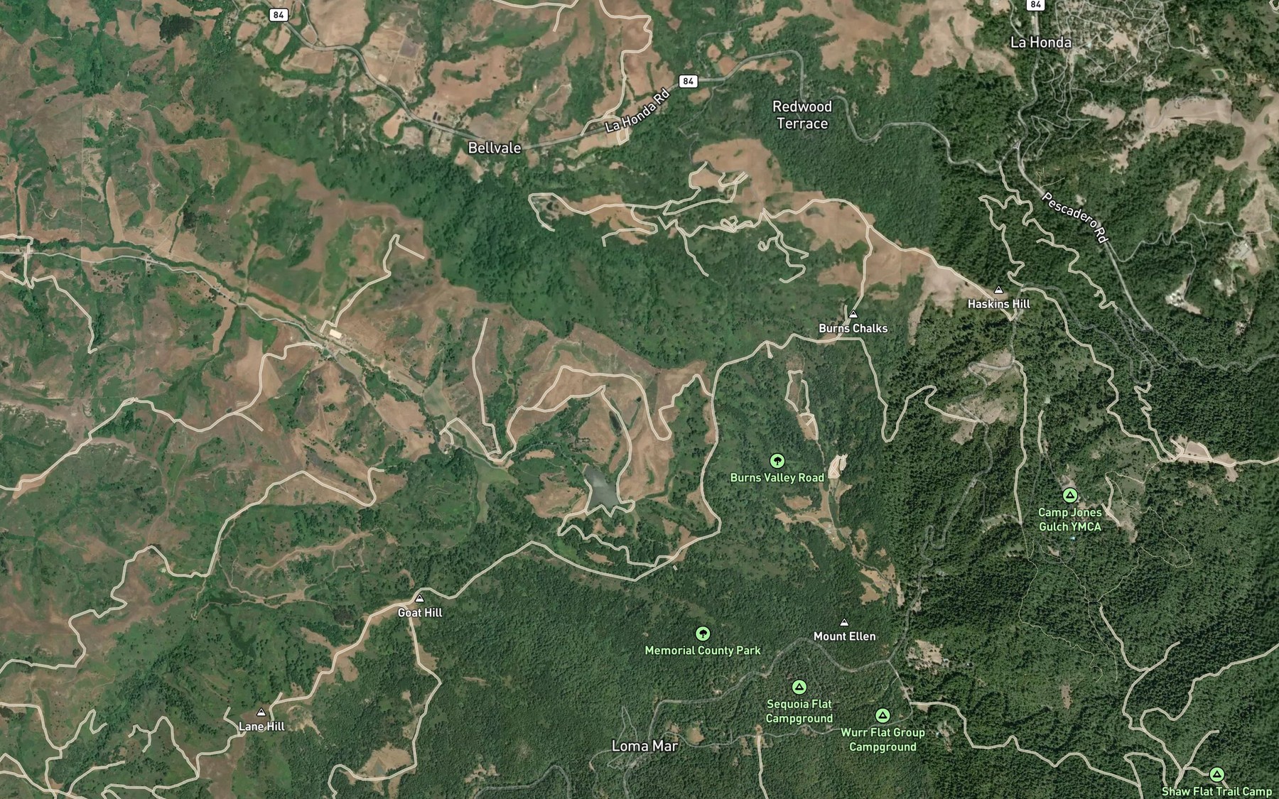 Satellite map of the Little Lagoon