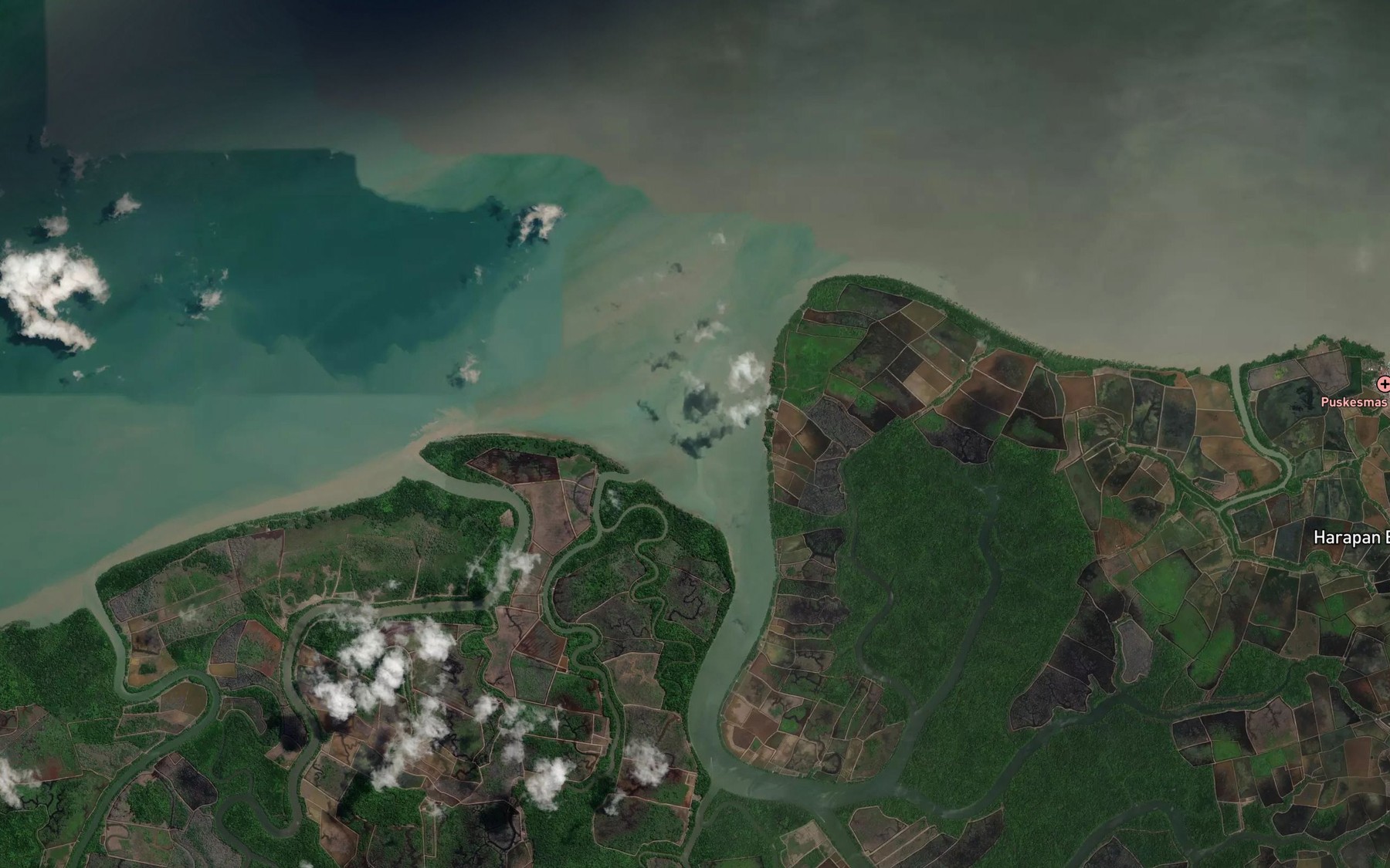 Satellite map of the Sungai Raya
