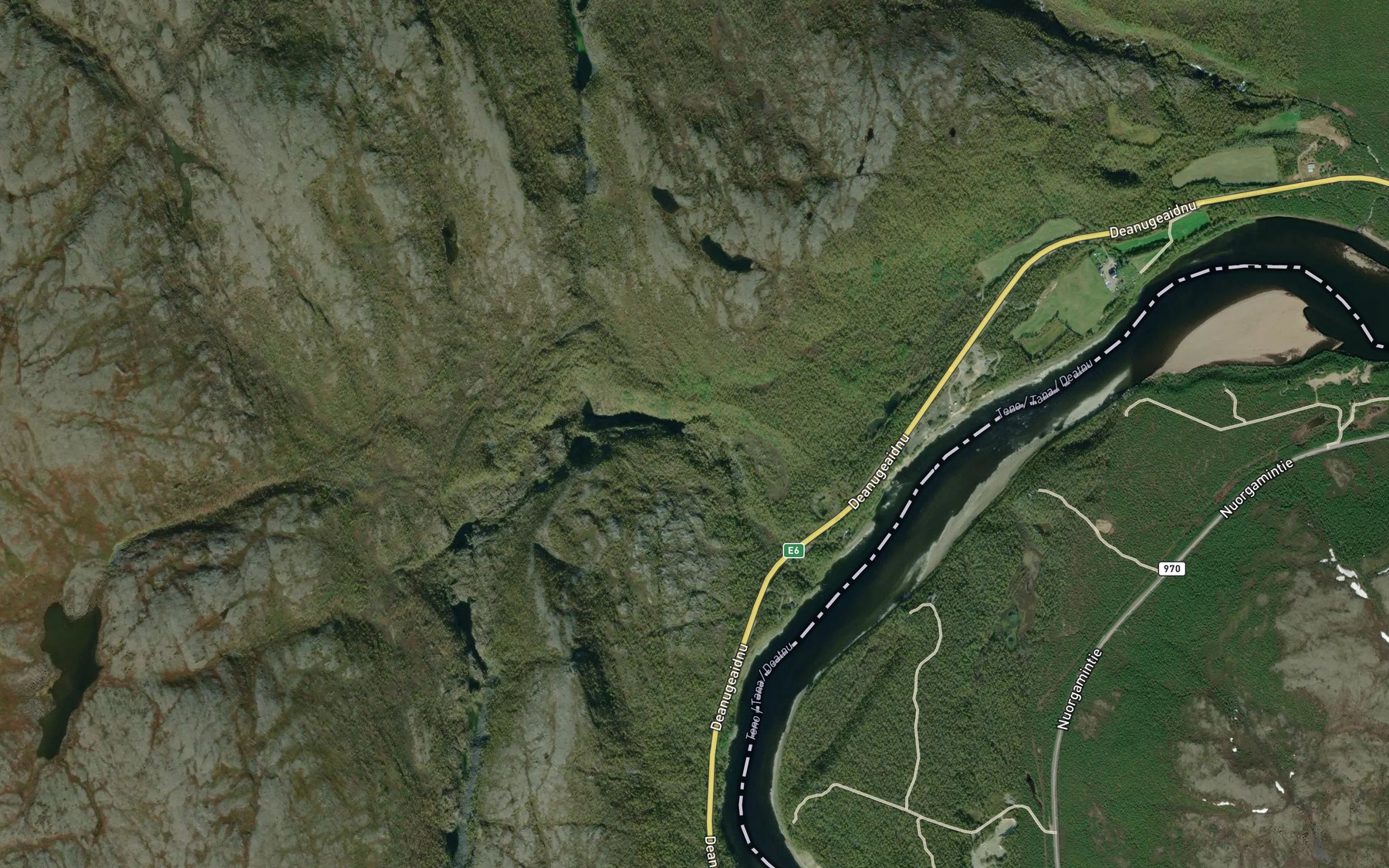 Satellite map of the Galgujakka