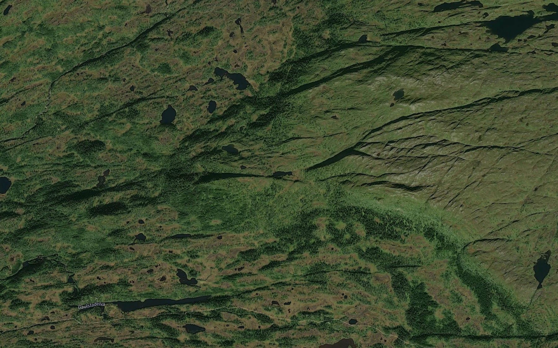 Satellite map of the Pikhaugtjonna