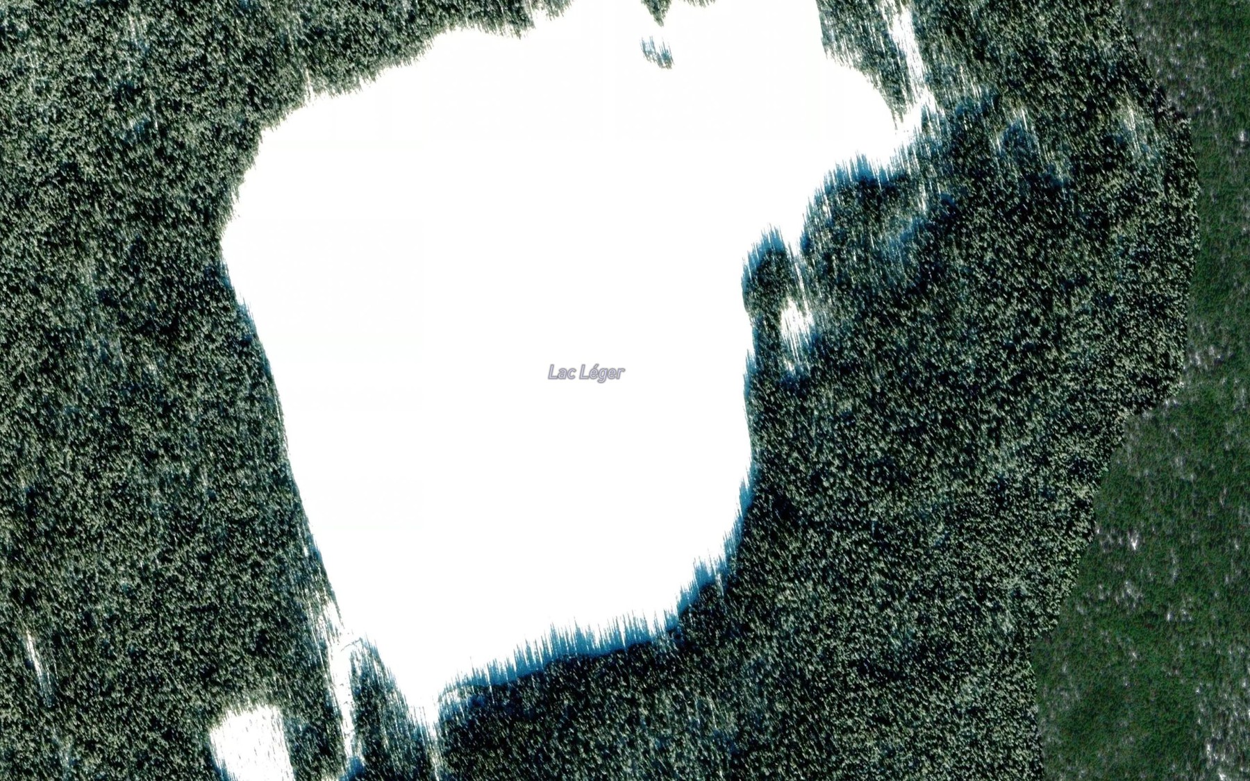 Satellite map of the Lac du Tete-a-Queue