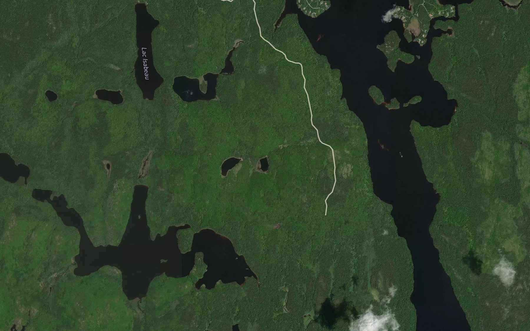 Satellite map of the Petit lac Thadde