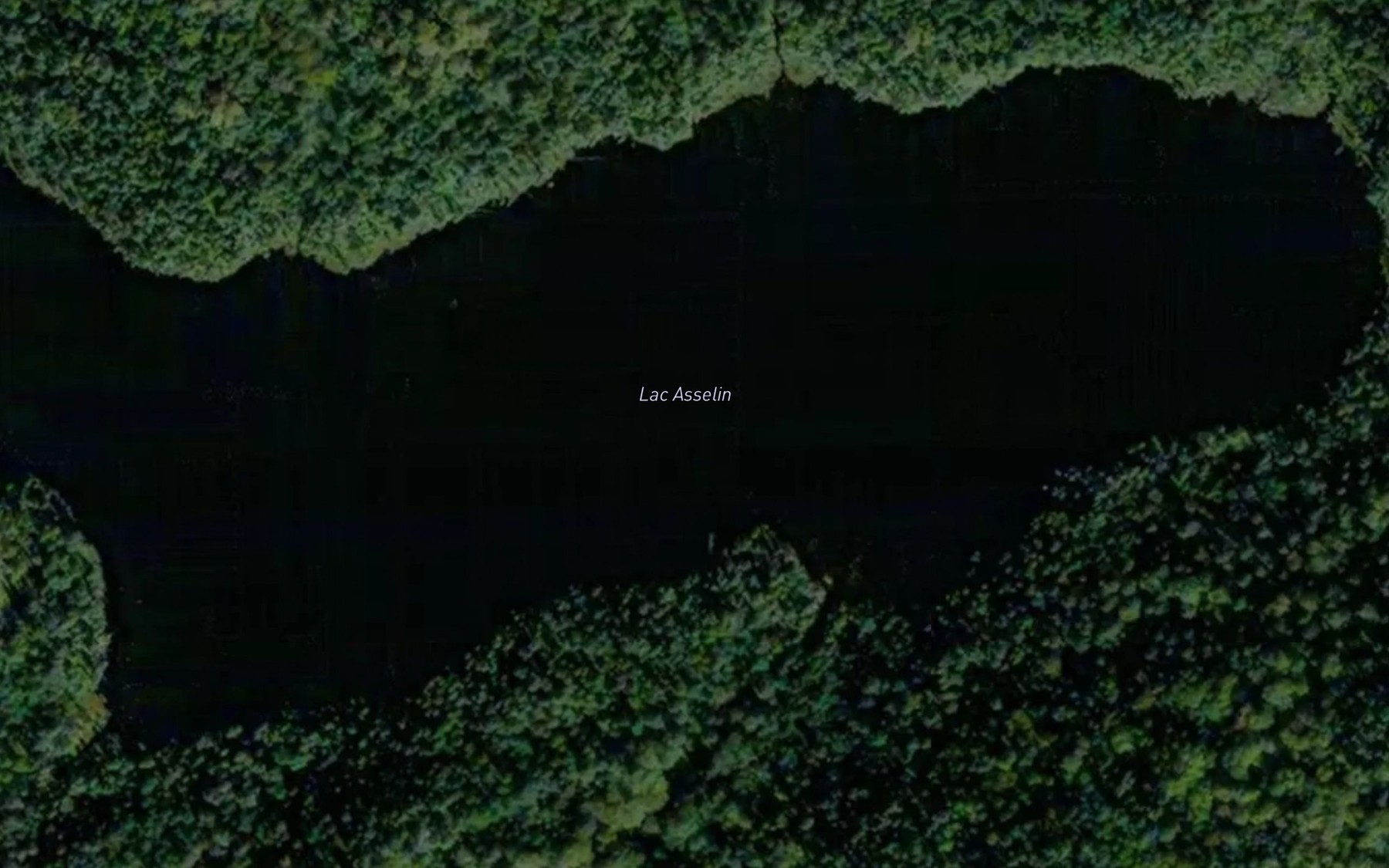 Satellite map of the Lac Asselin