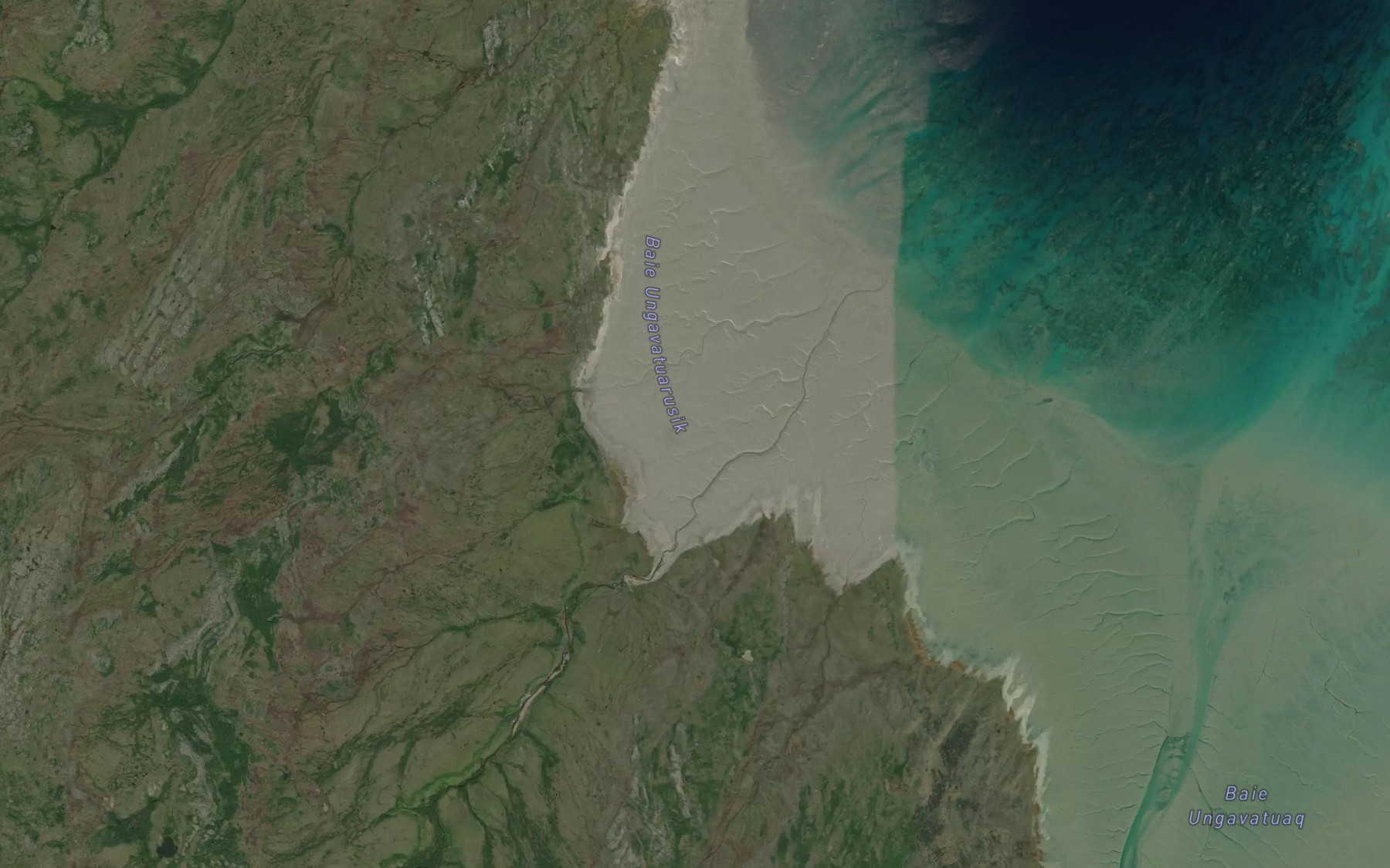 Satellite map of the Baie Ungavatuarusik