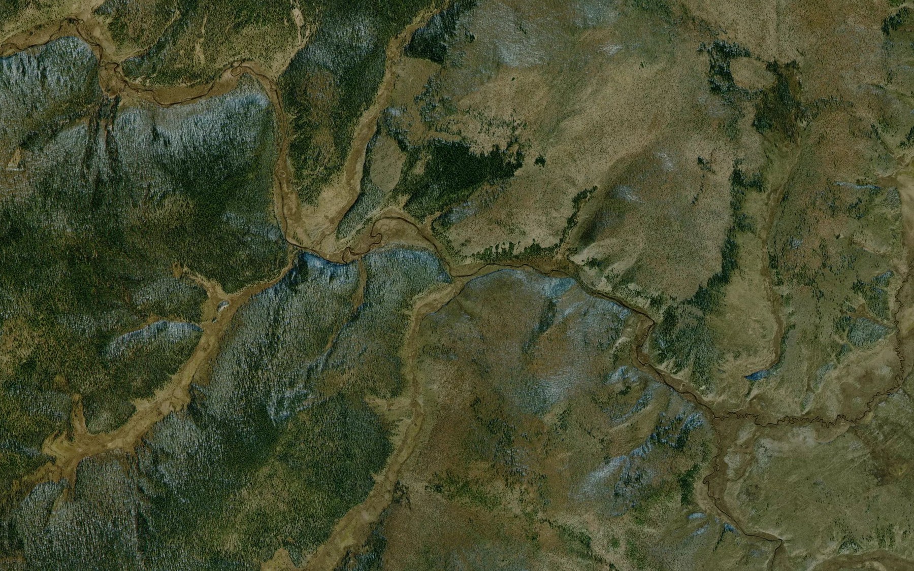 Satellite map of the Bol'shoye Zimov"yedka