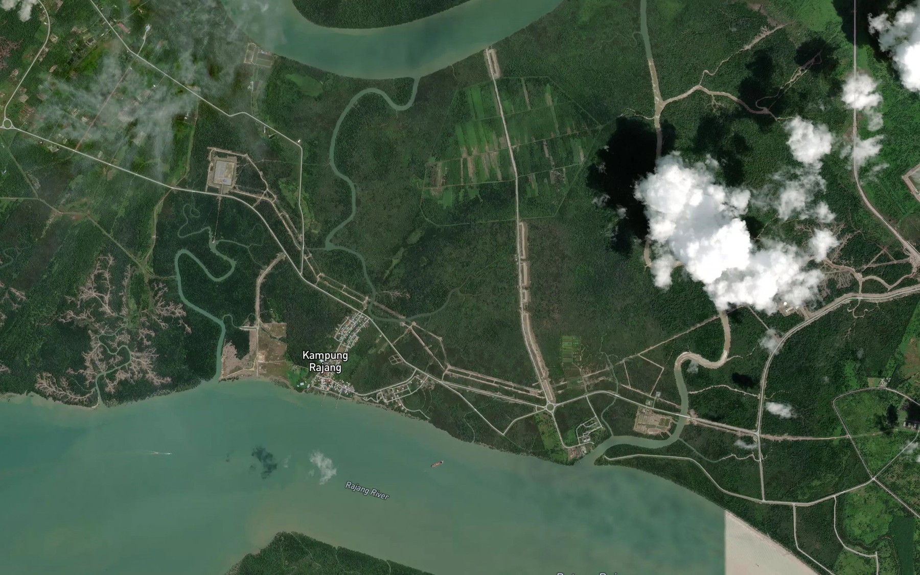 Satellite map of the Sungai Nipa