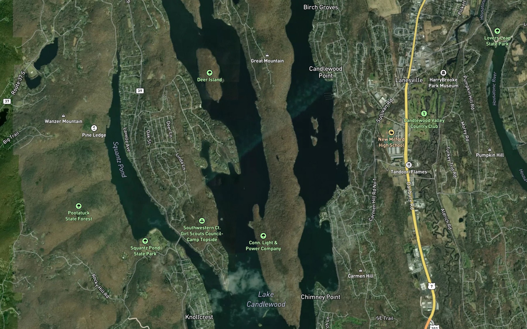 Satellite map of the Spot 6