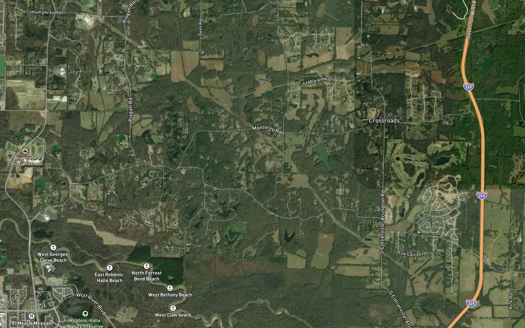 Satellite map of the Thomas A Gemignani Lake