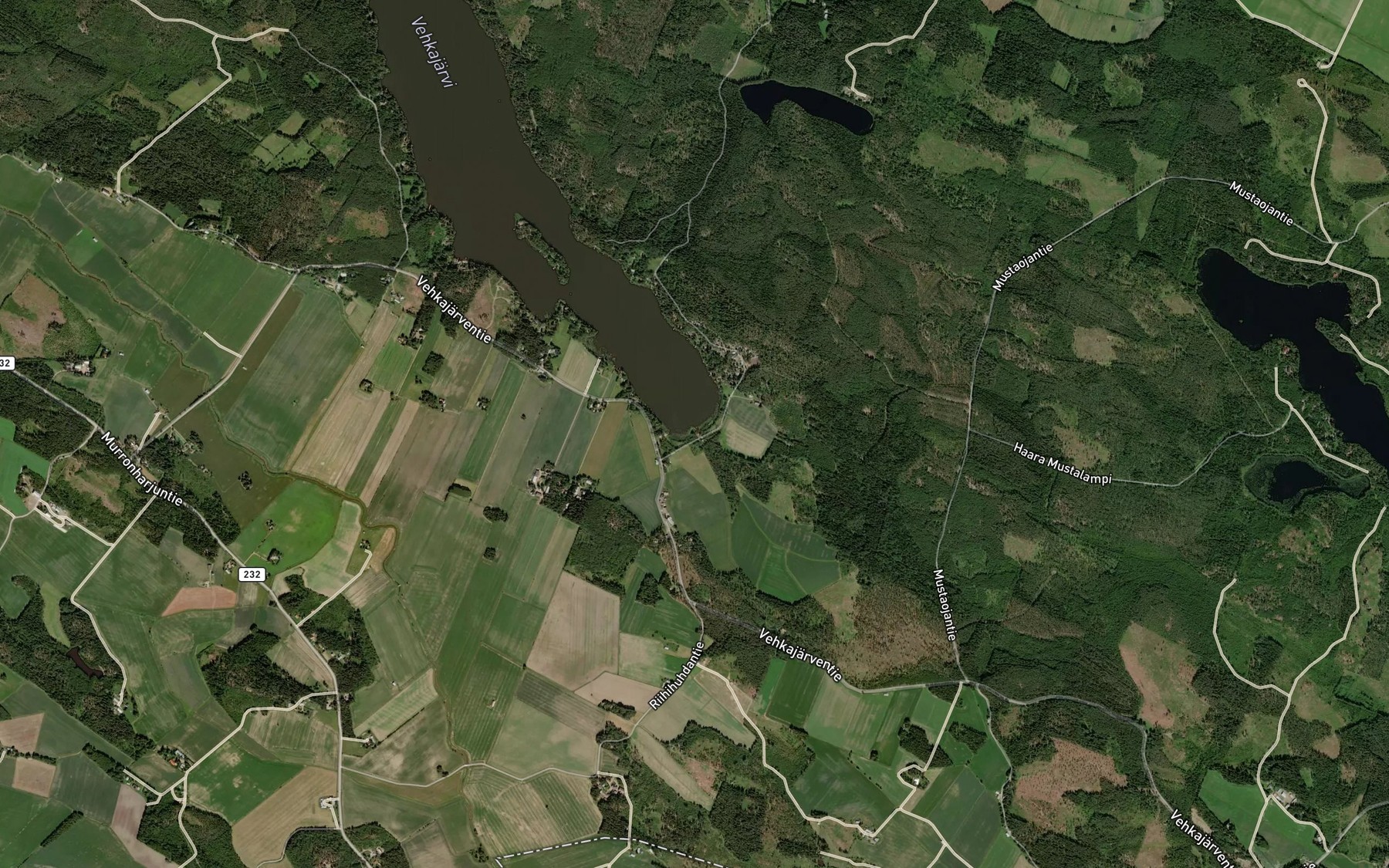 Satellite map of the Juoksevaoja