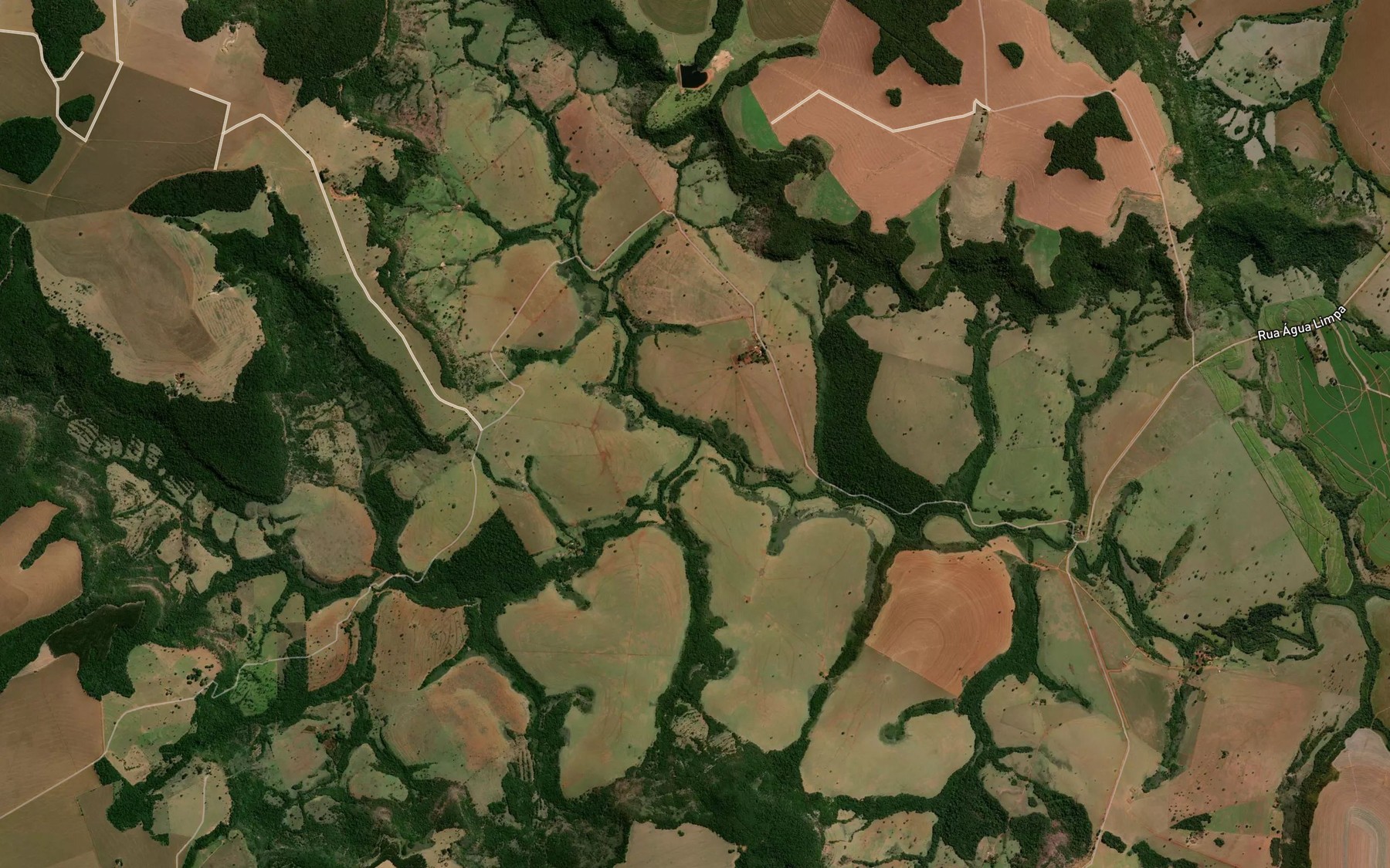 Satellite map of the Corrego Pocao