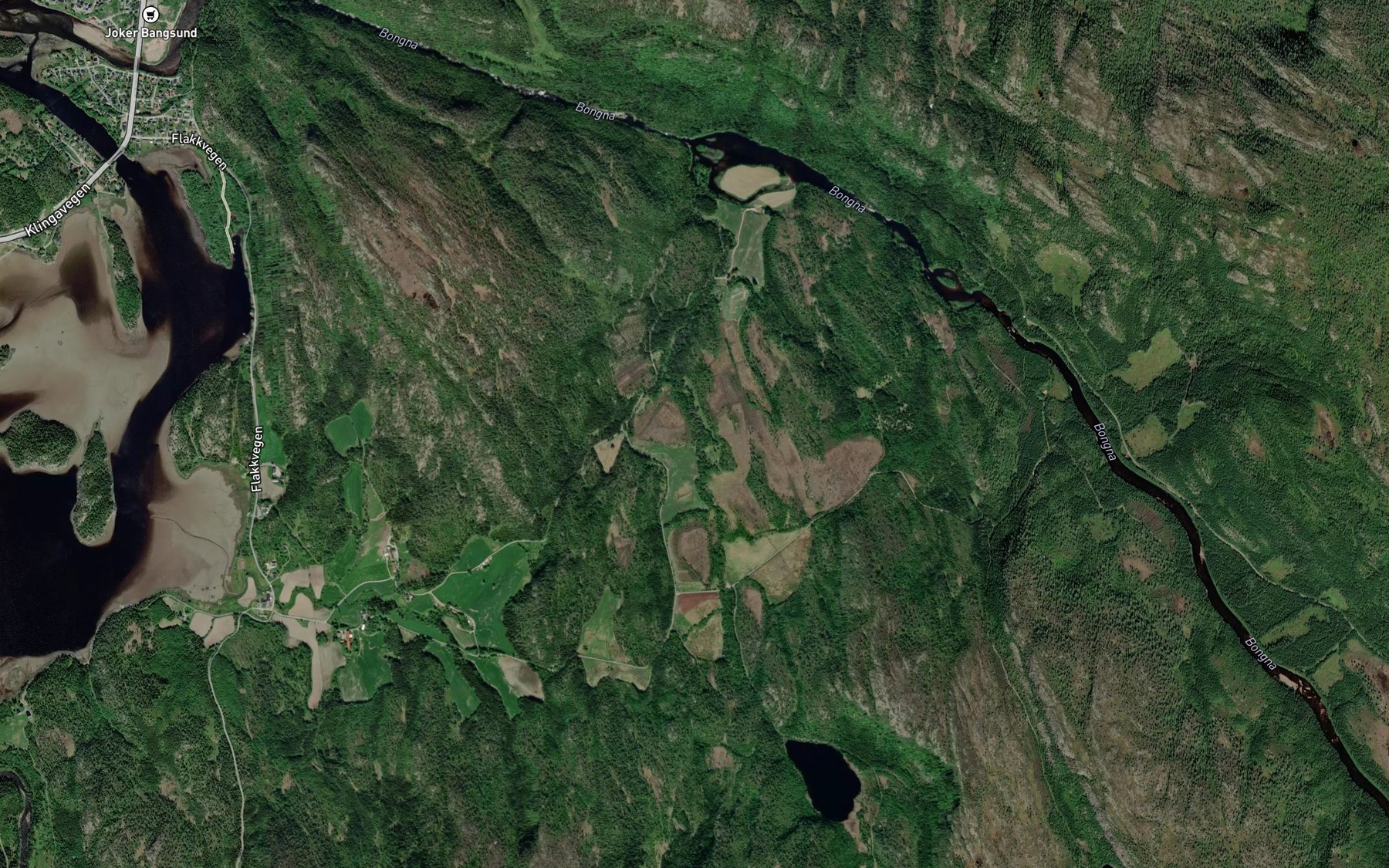 Satellite map of the Bjortjornbekken